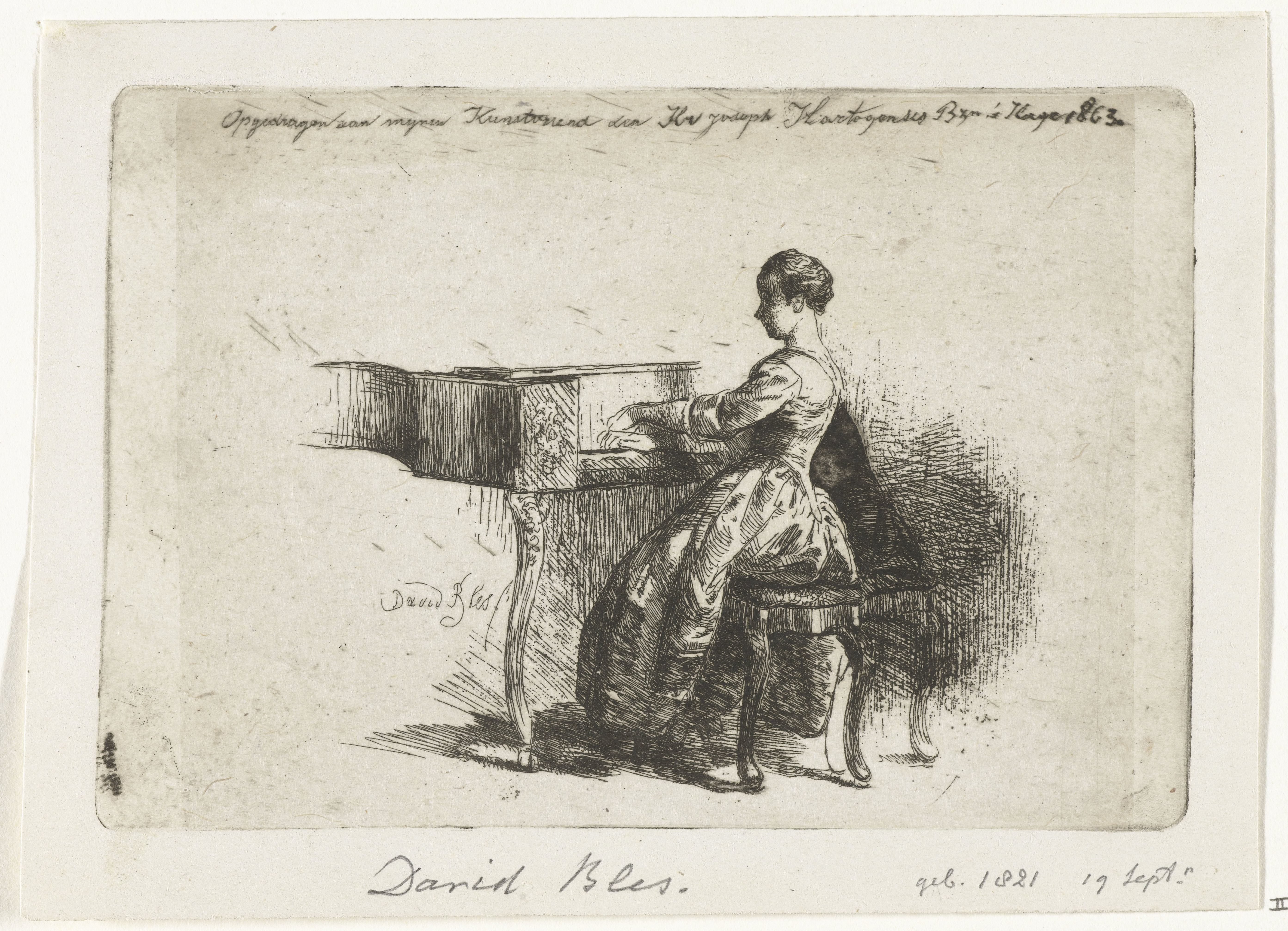Meisje aan de piano