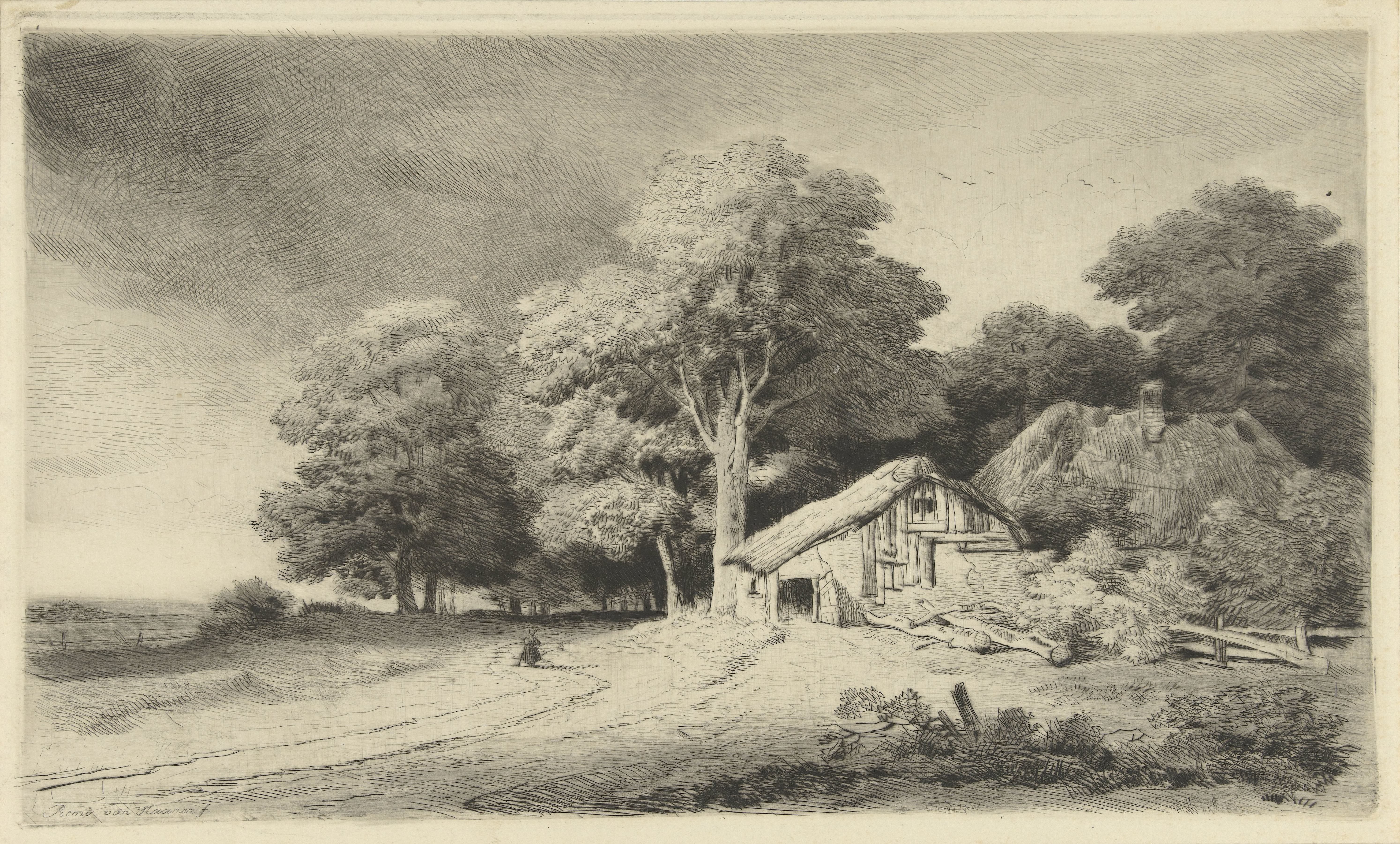 Boerderij aan een weg