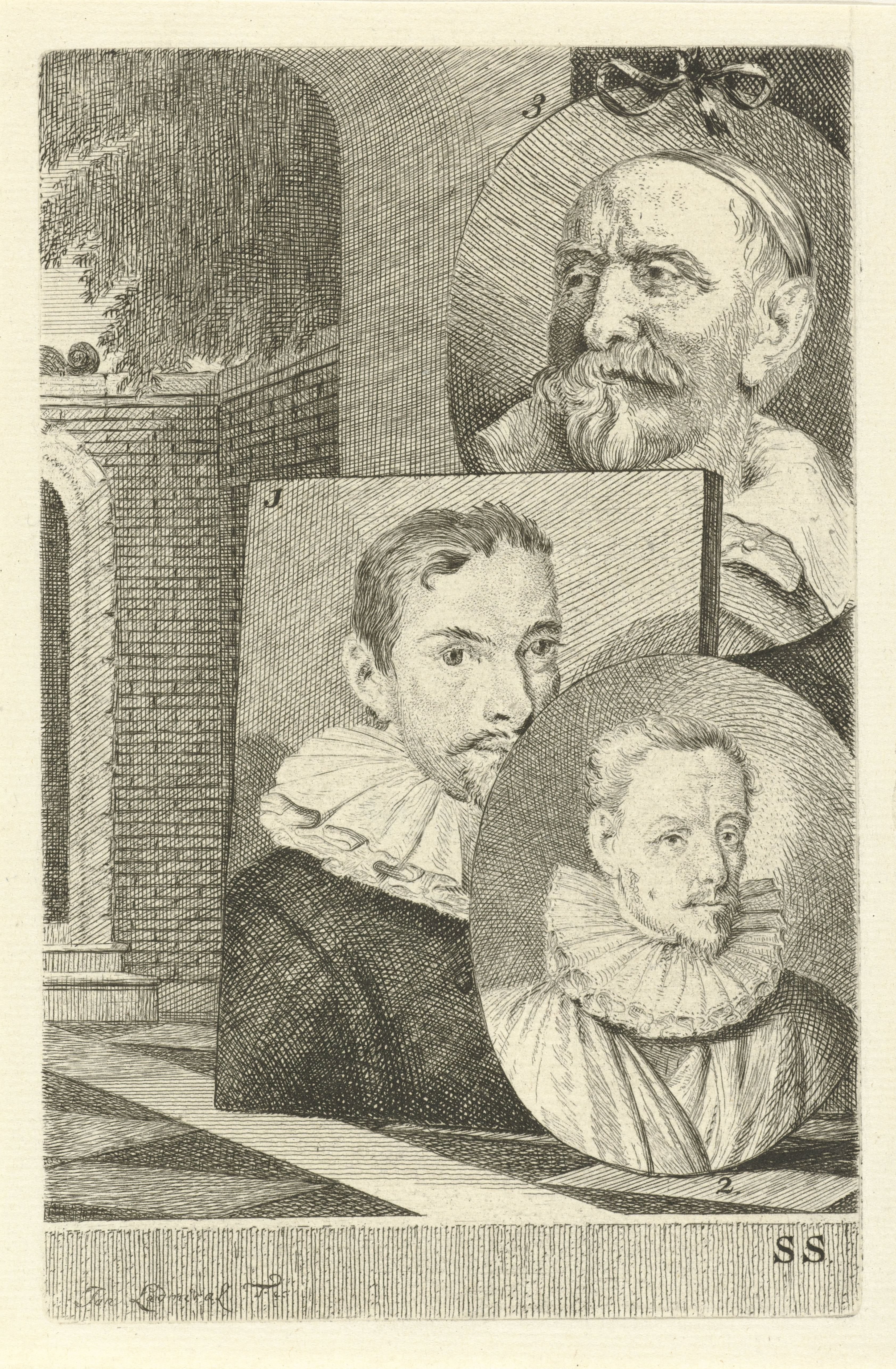 Portretten van Cornelis Jacobsz. Delff, Gheraert Verspronck en Jan Snellinck