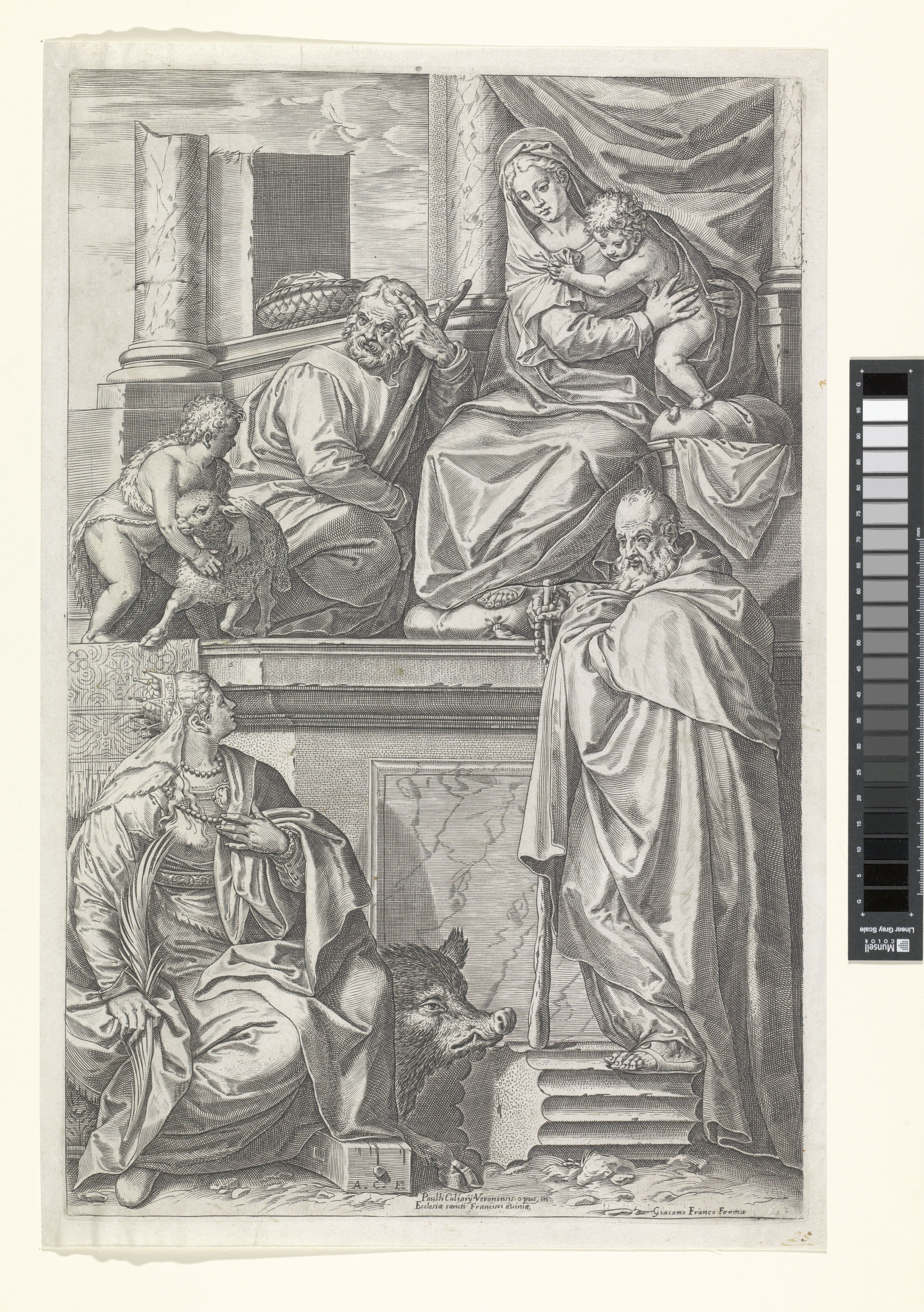 Heilige Familie met de heilige Catharina van Alexandrië en de heilige Antonius
