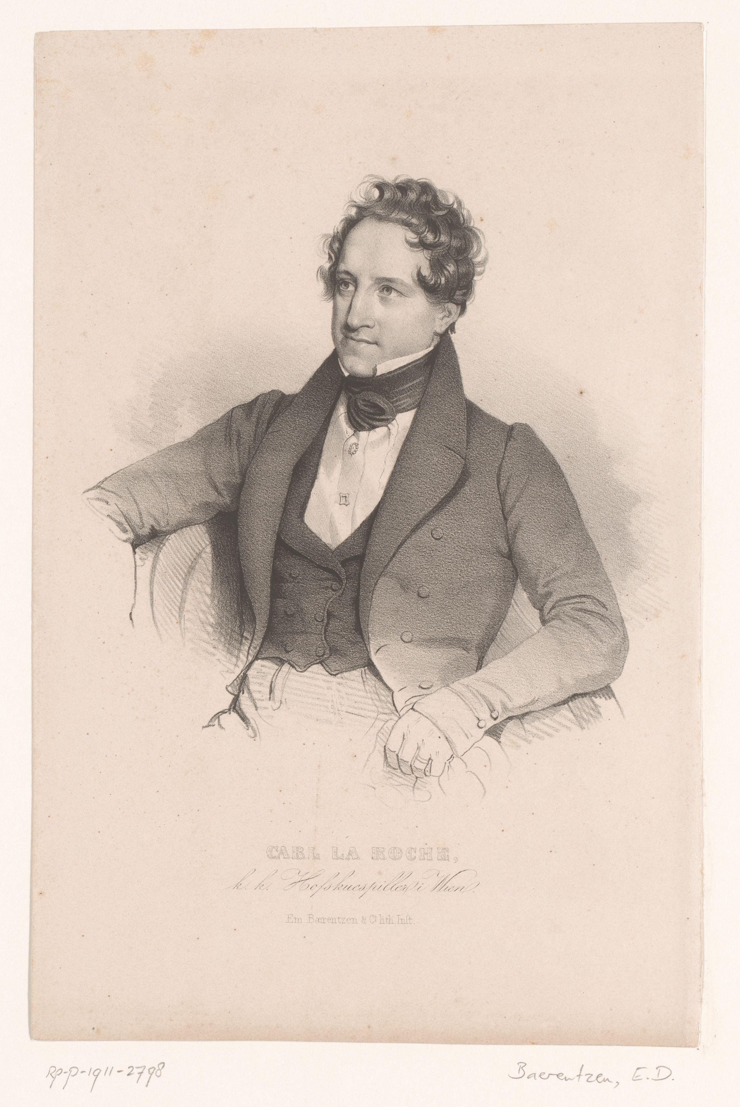 Portret van Carl von La Roche