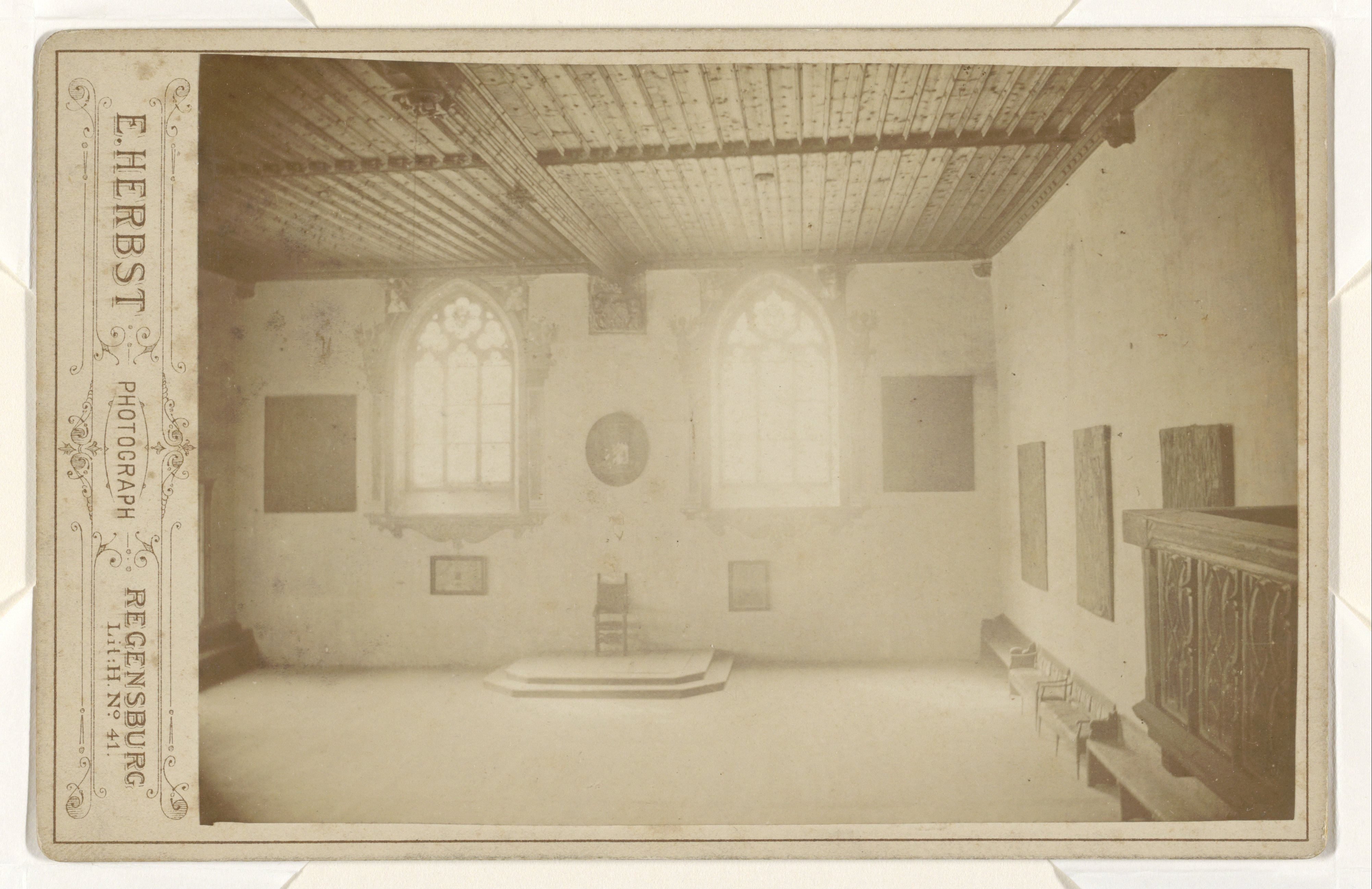 Zaal in het stadhuis van Regensburg