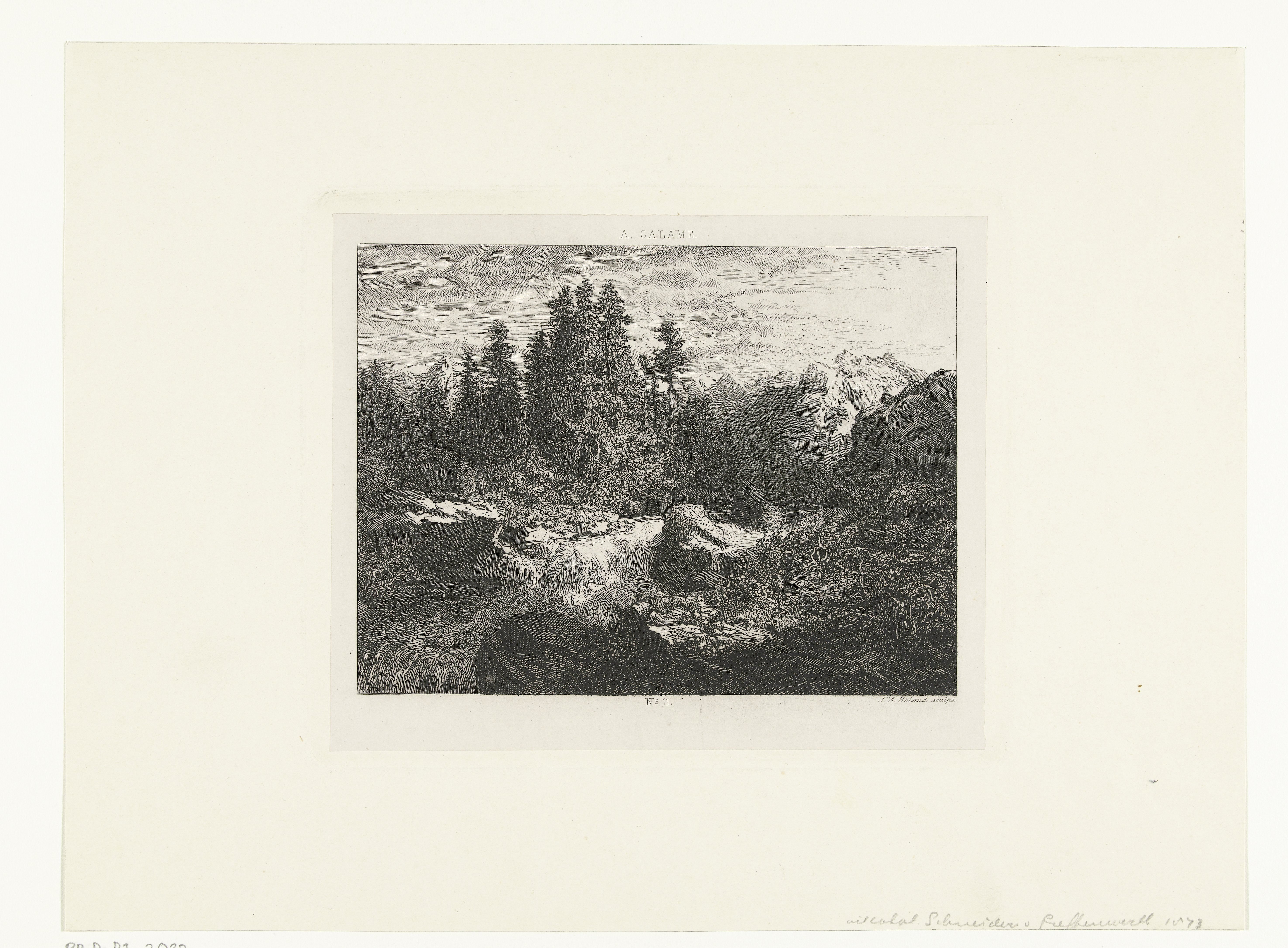 Berglandschap met beek