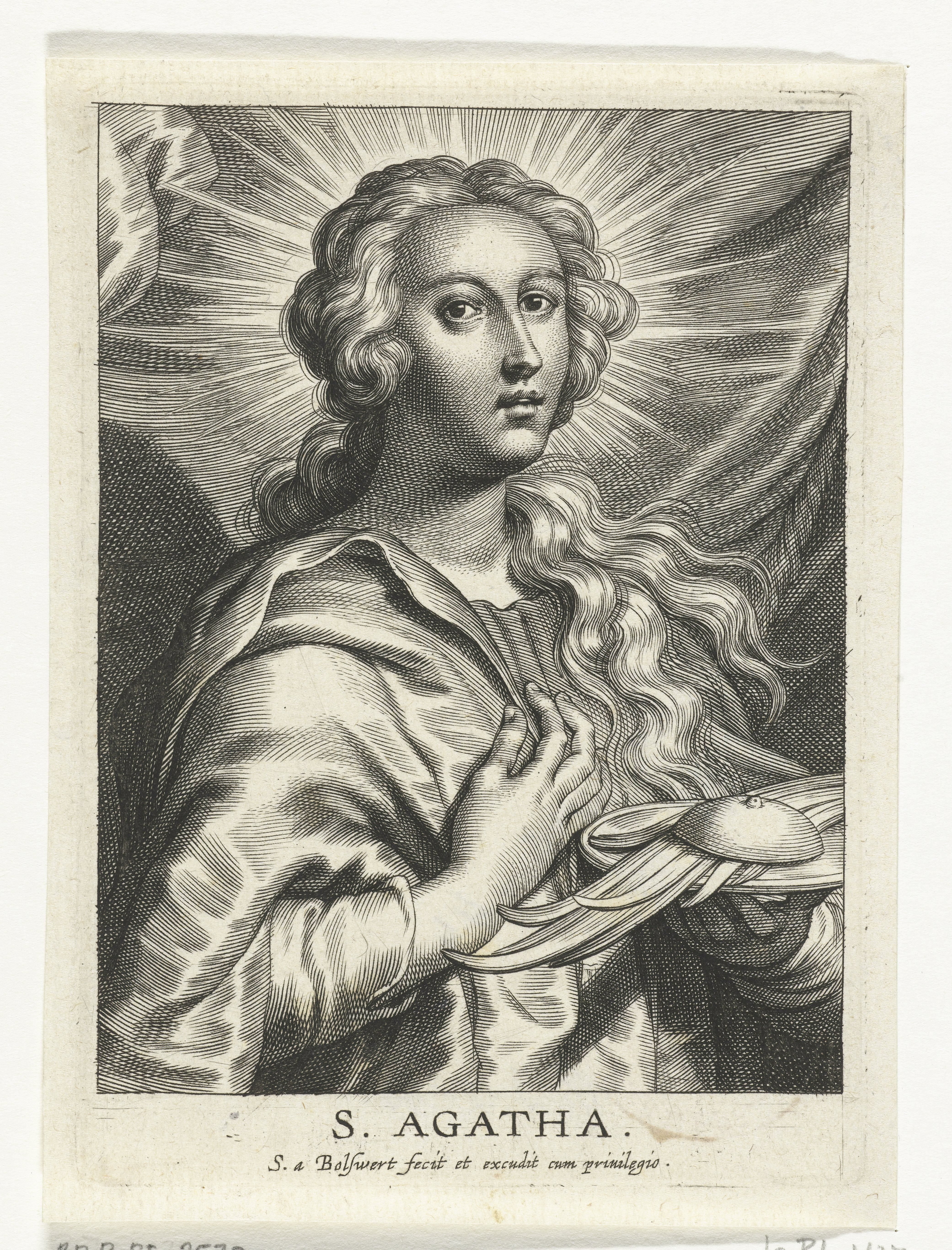 Heilige Agatha met afgesneden borst