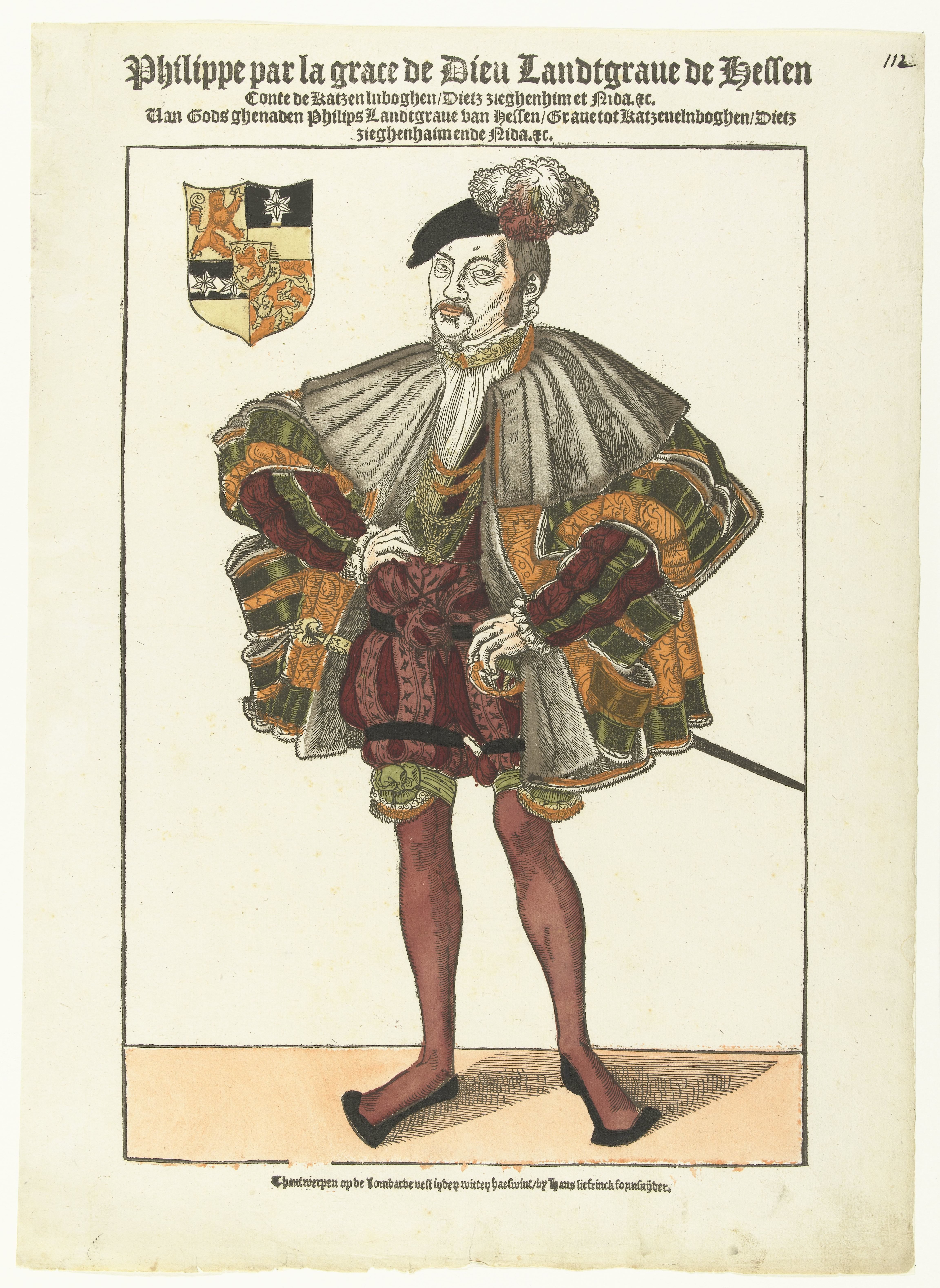 Portret van Filips I van Hessen