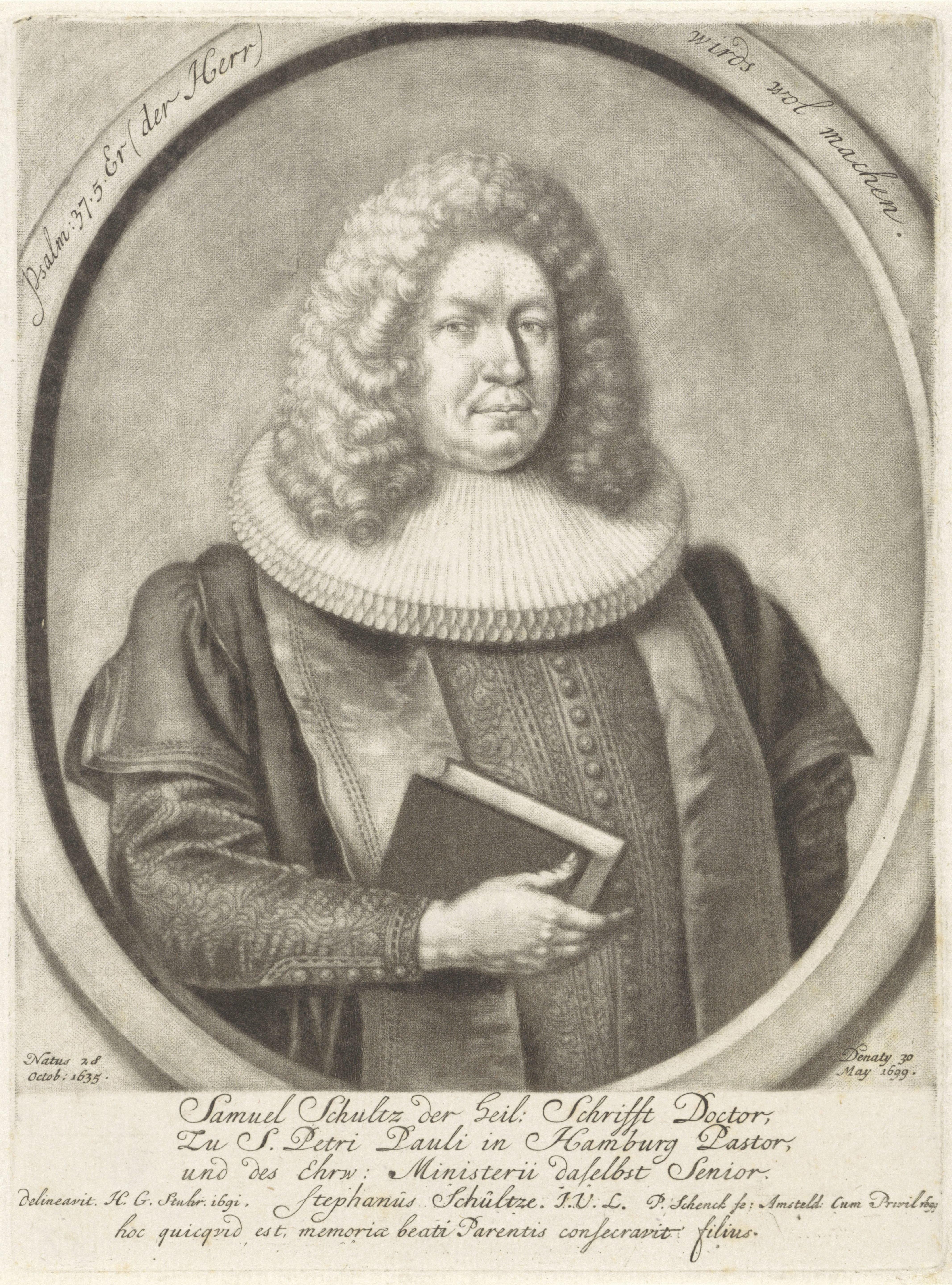 Portret van Samuel Schultz
