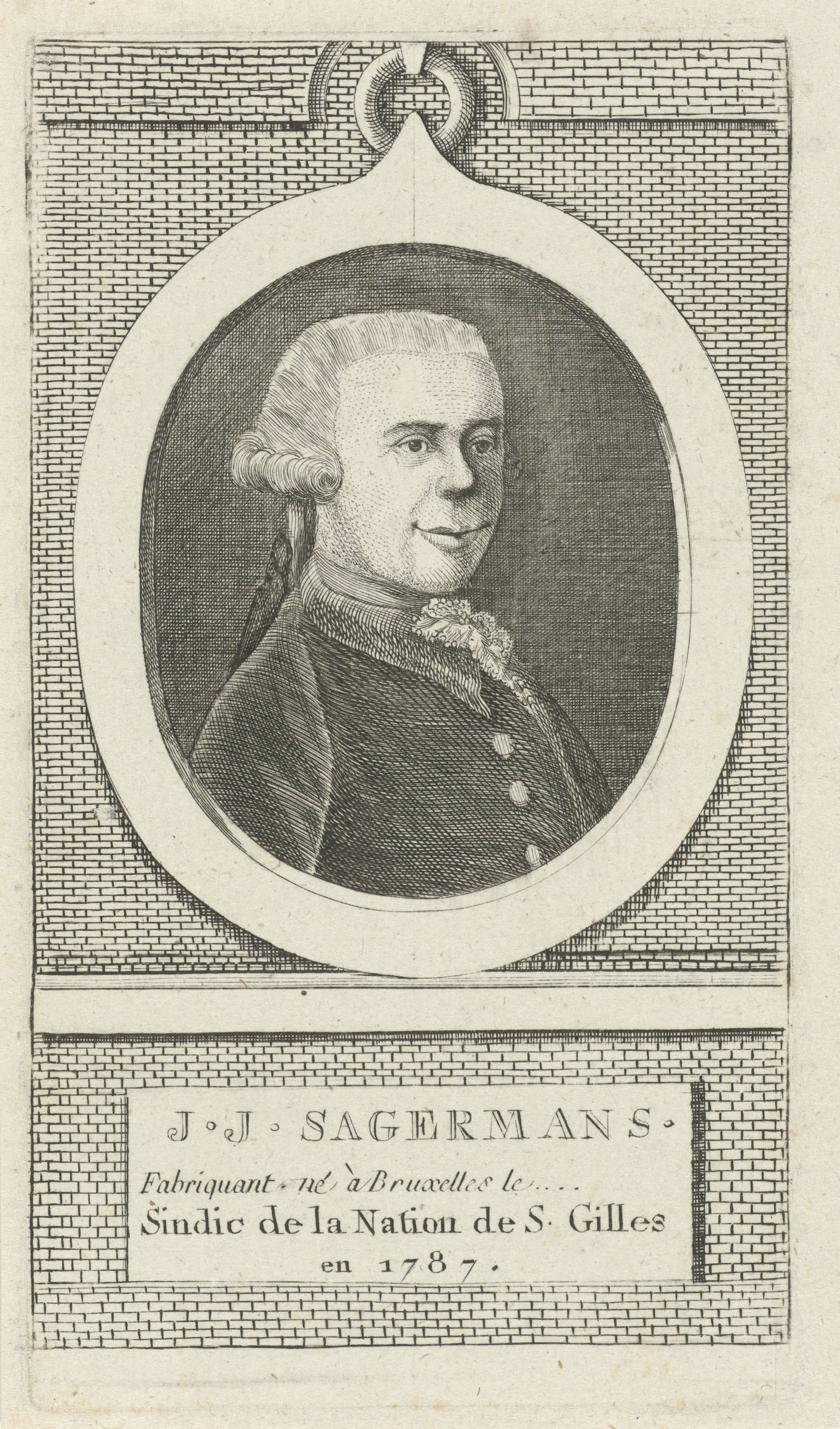 Portret van J.J. Sagermans