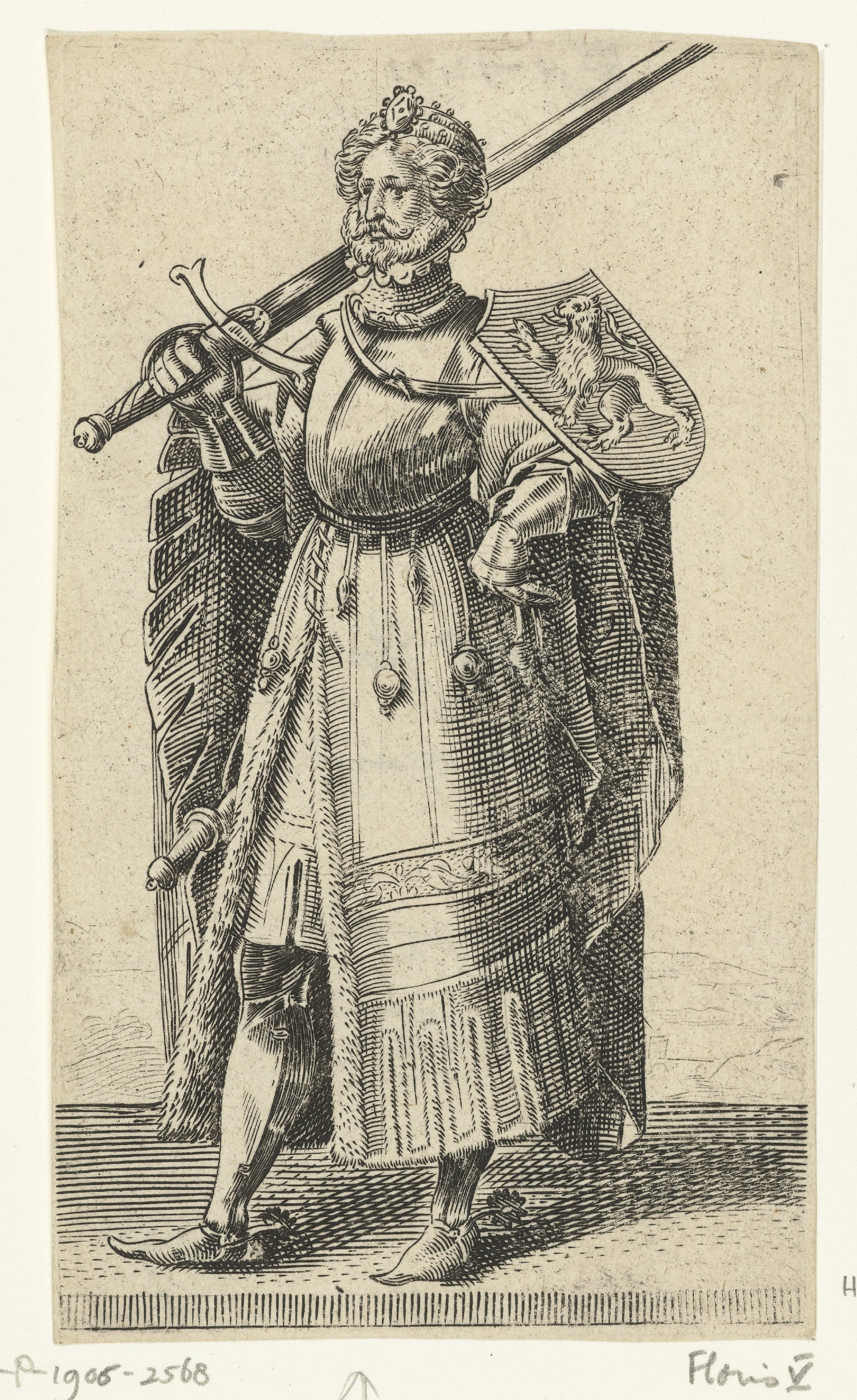 Portret van Floris V, graaf van Holland en Zeeland