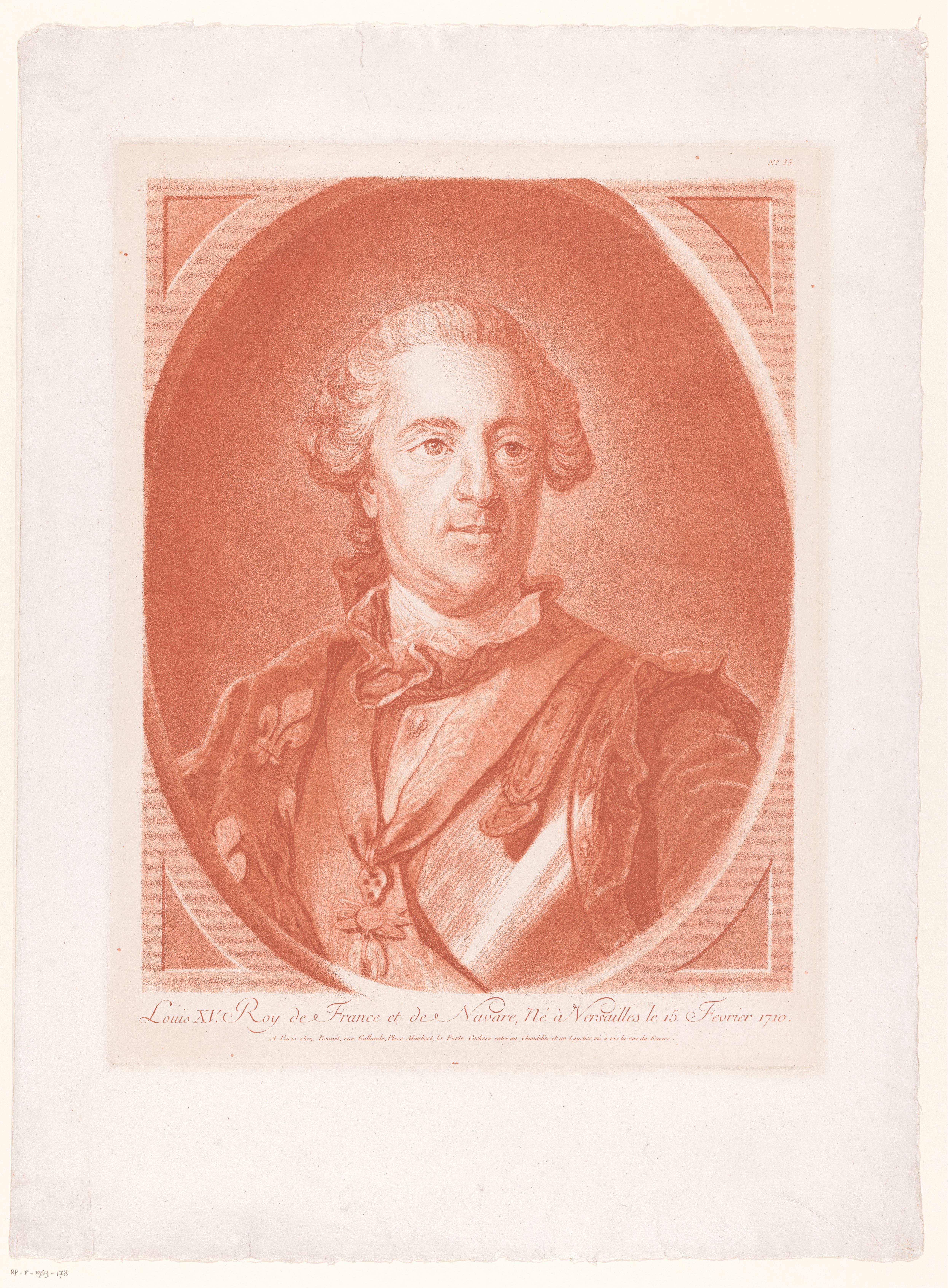 Portret van Lodewijk XV