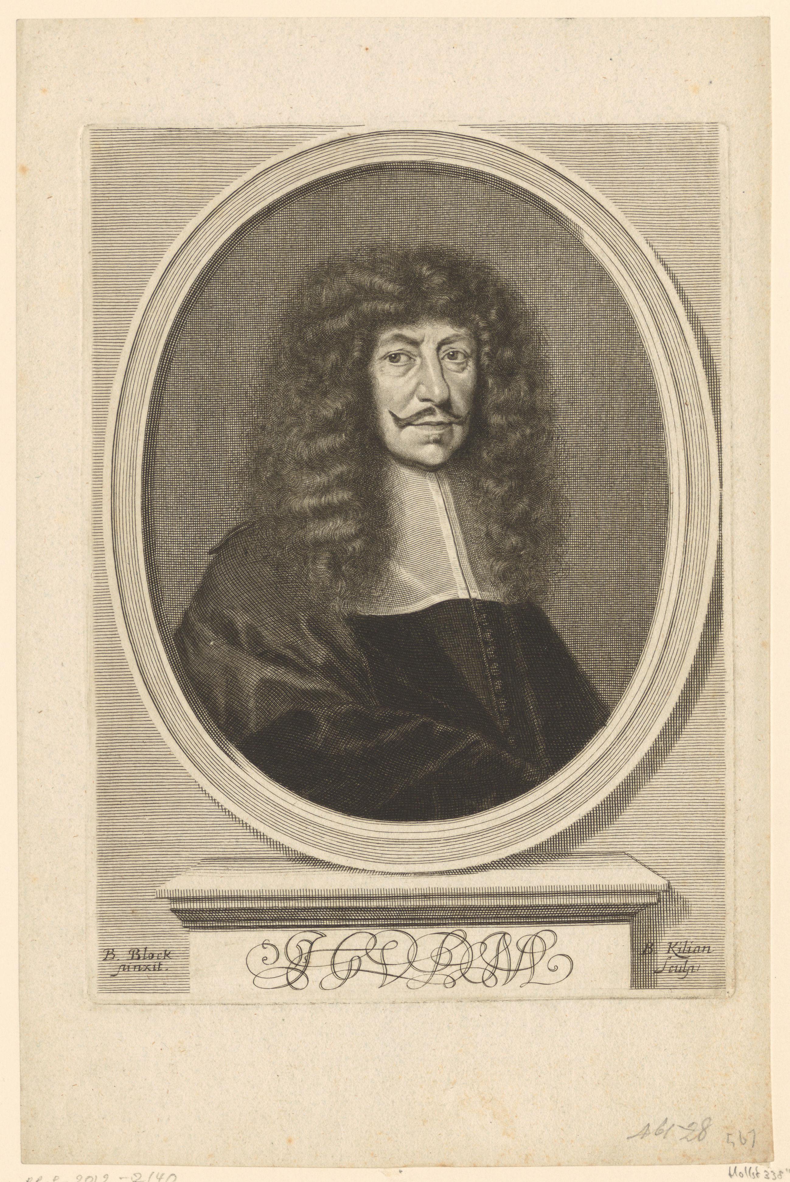 Portret van Johann Georg Volckamer