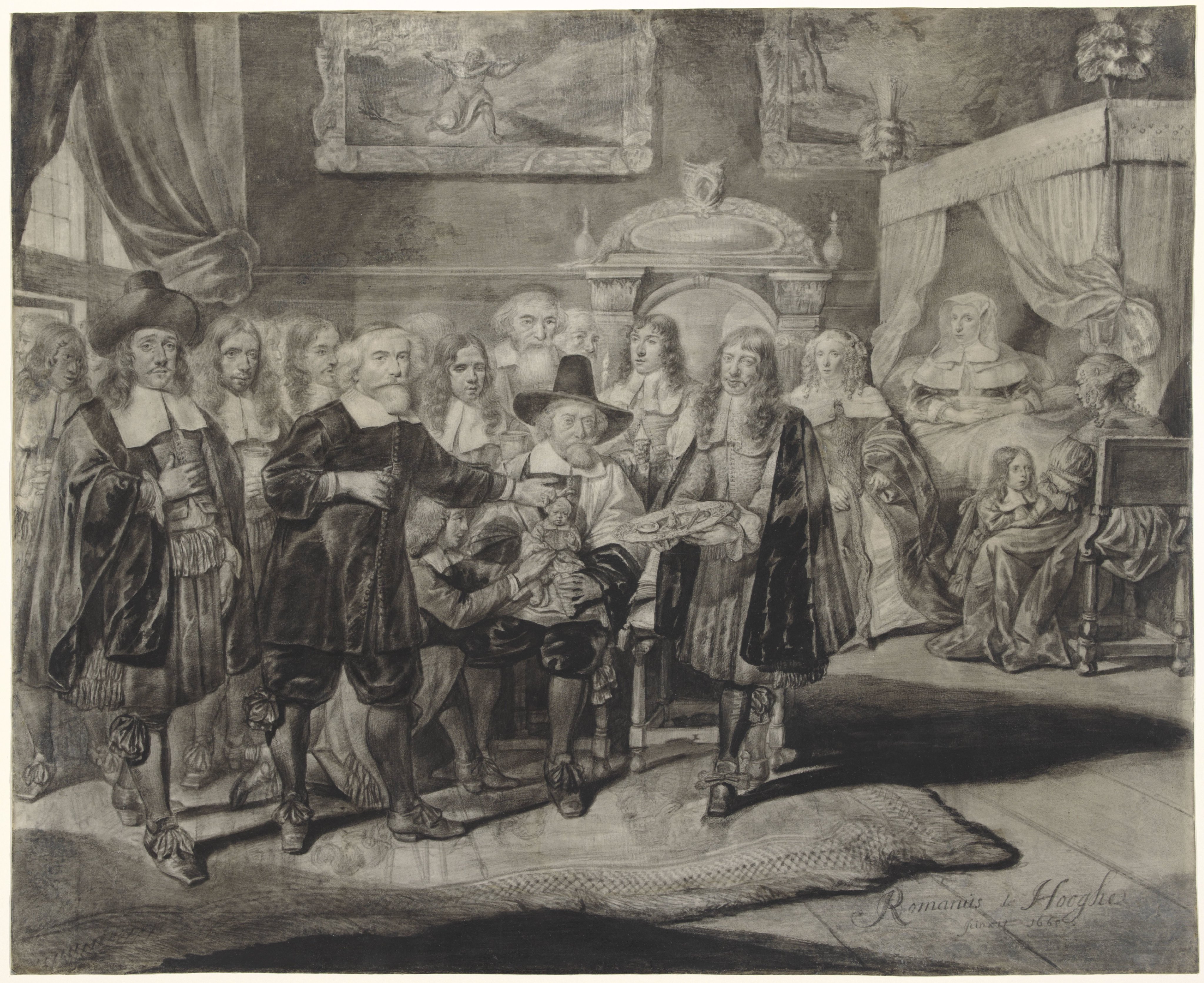 The Circumcision Ceremony of Alvaro Nunes da Costa, aka Nathan Curiël (1665-1736/38)