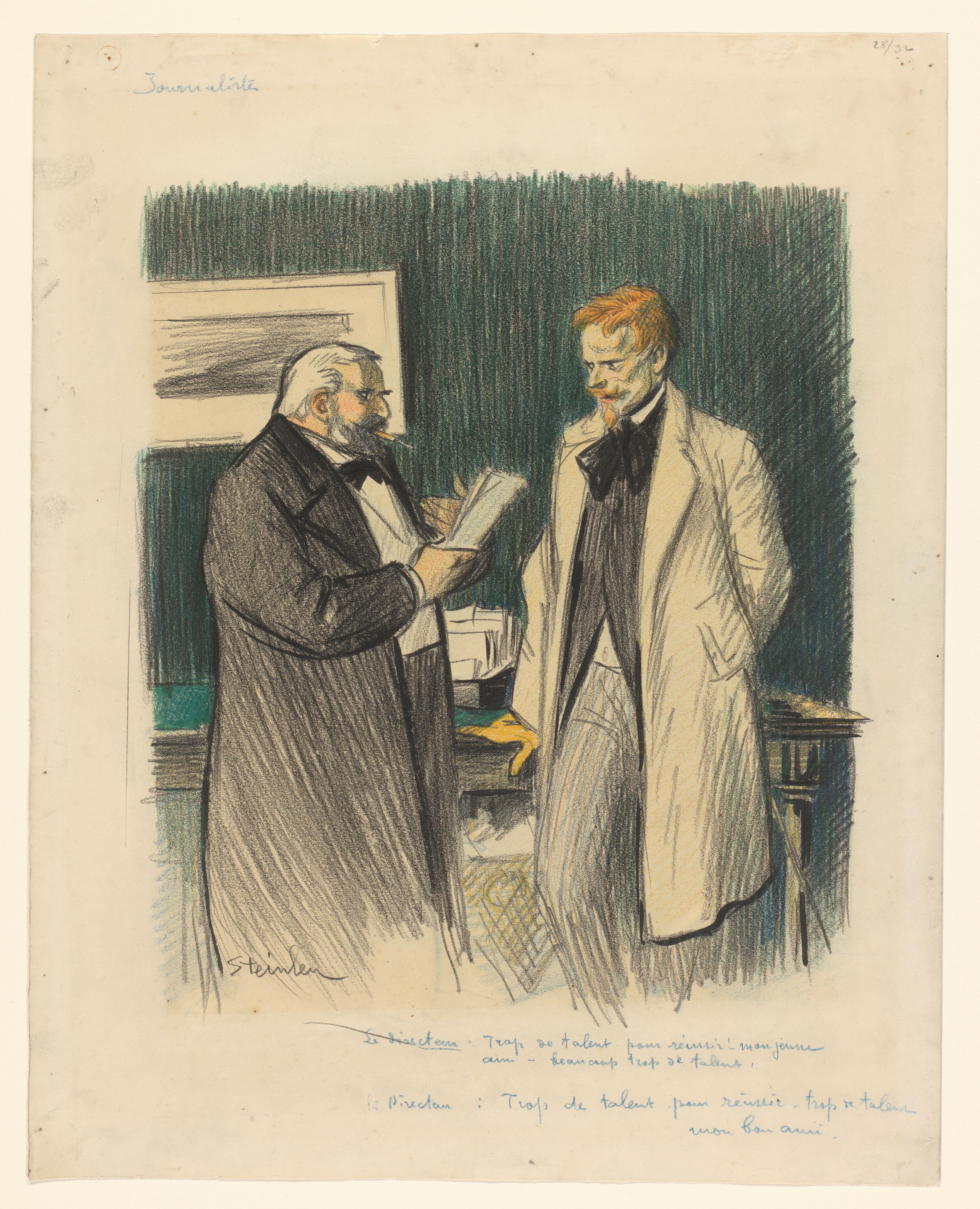 Twee mannen in gesprek