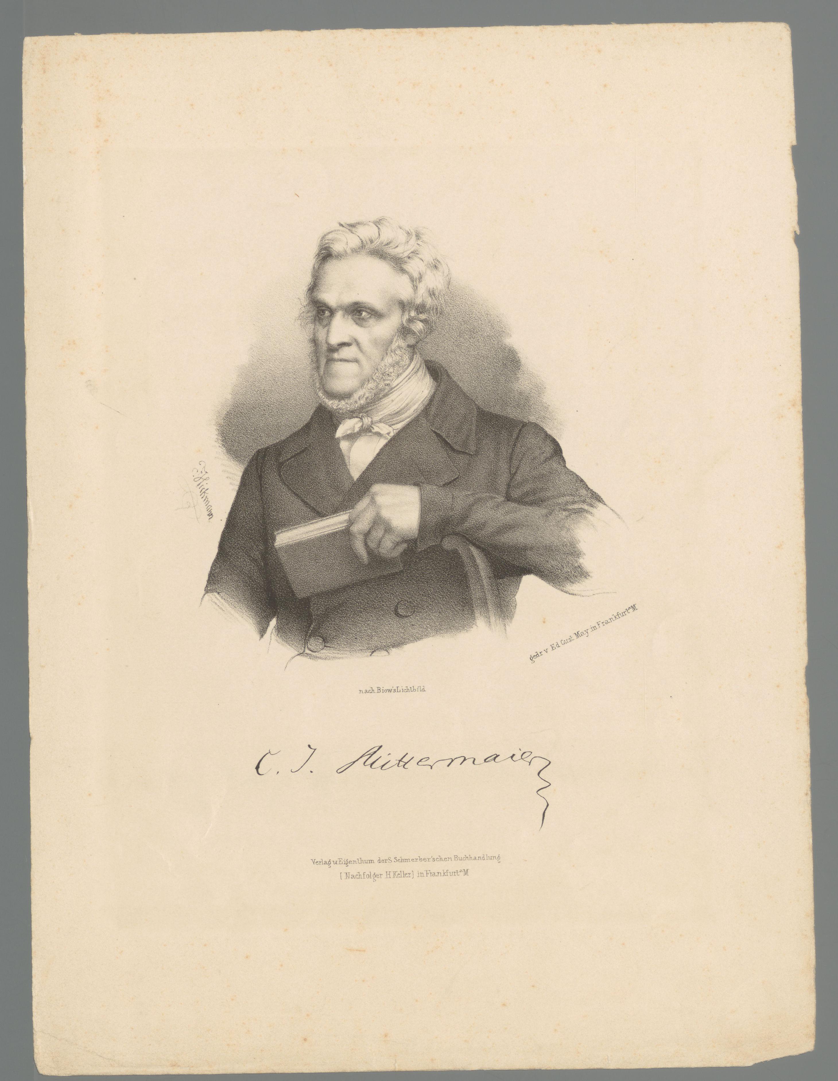 Portret van Karl Joseph Anton Mittermaier