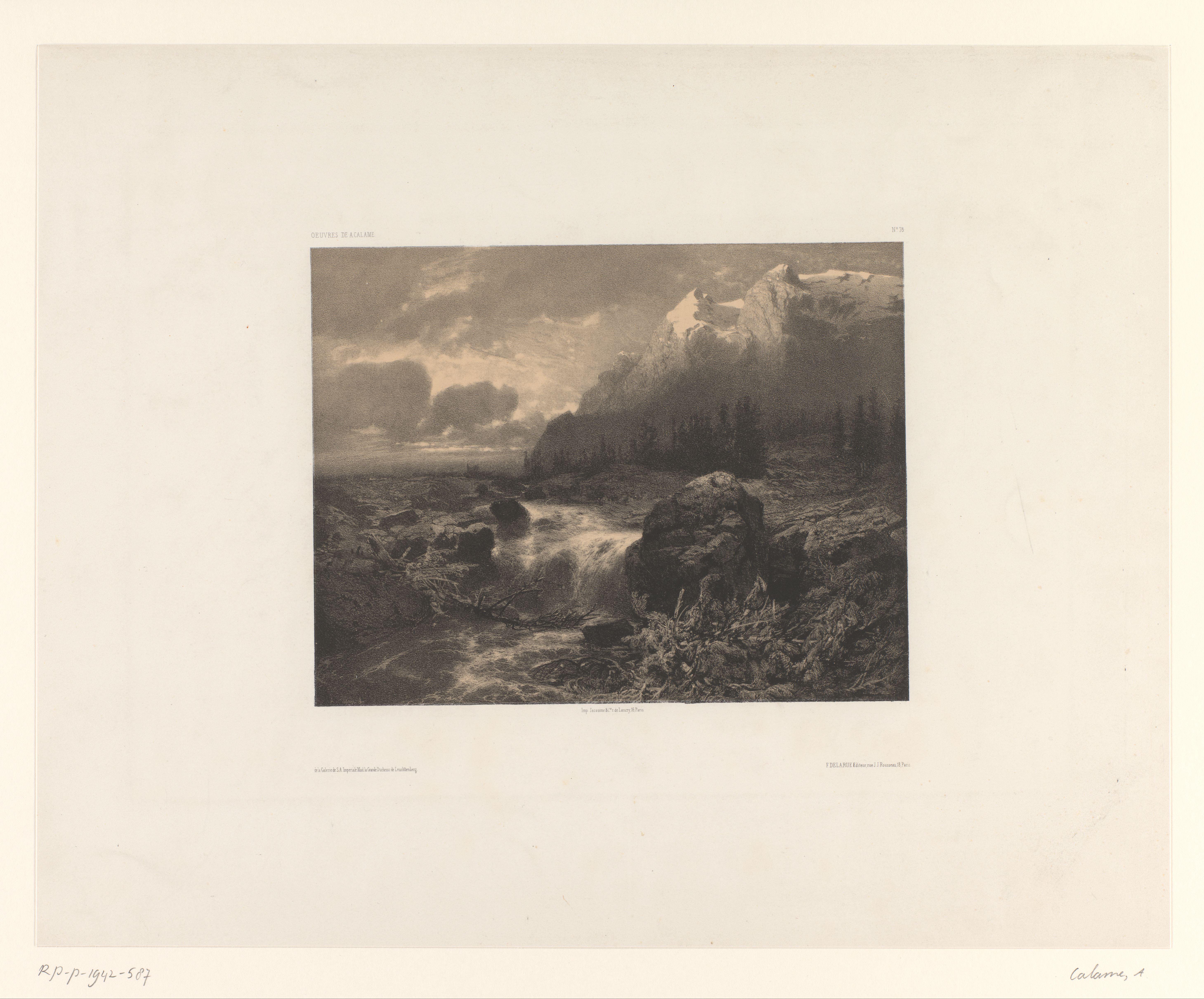 Berglandschap met beek