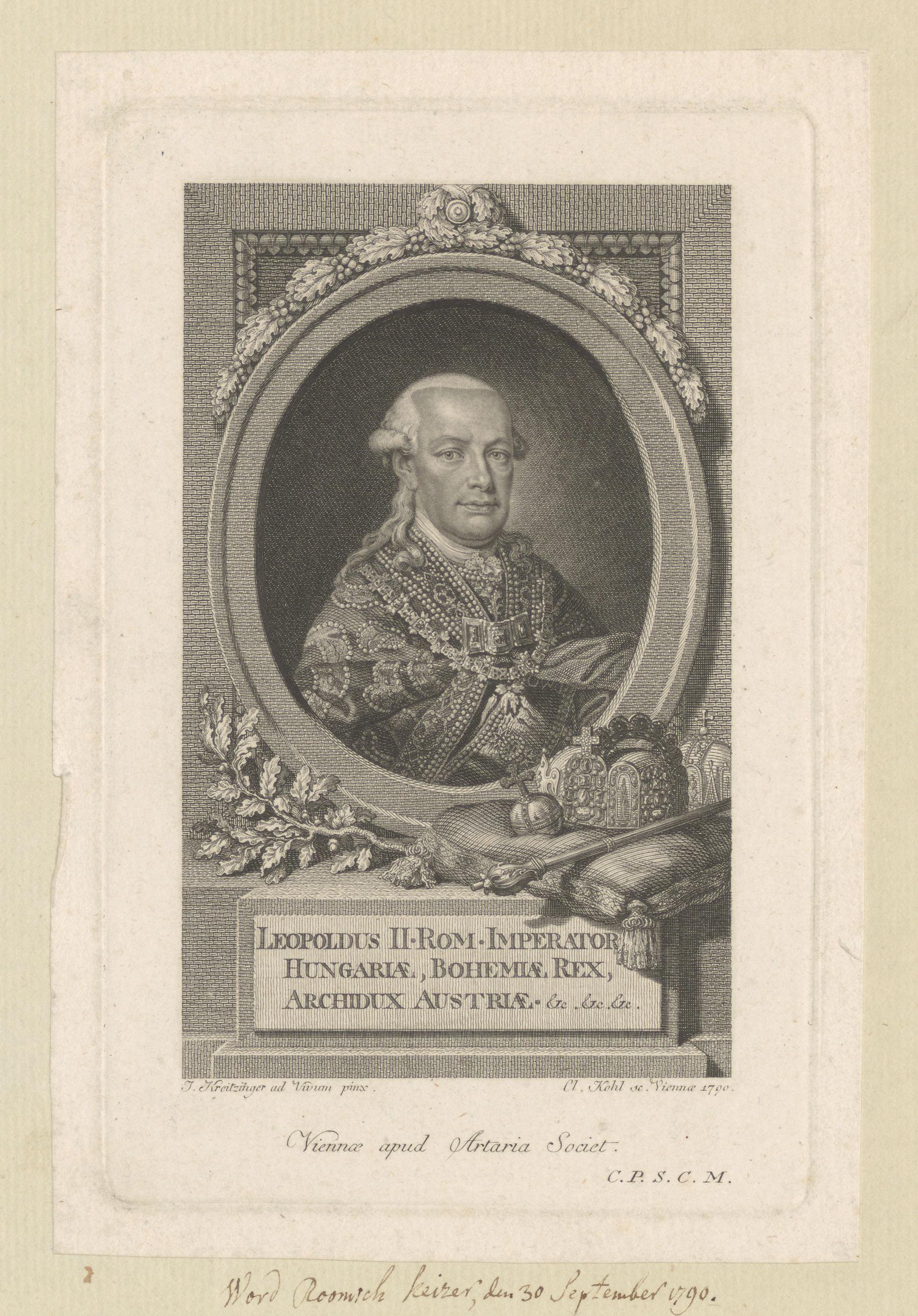 Portret van keizer Leopold II