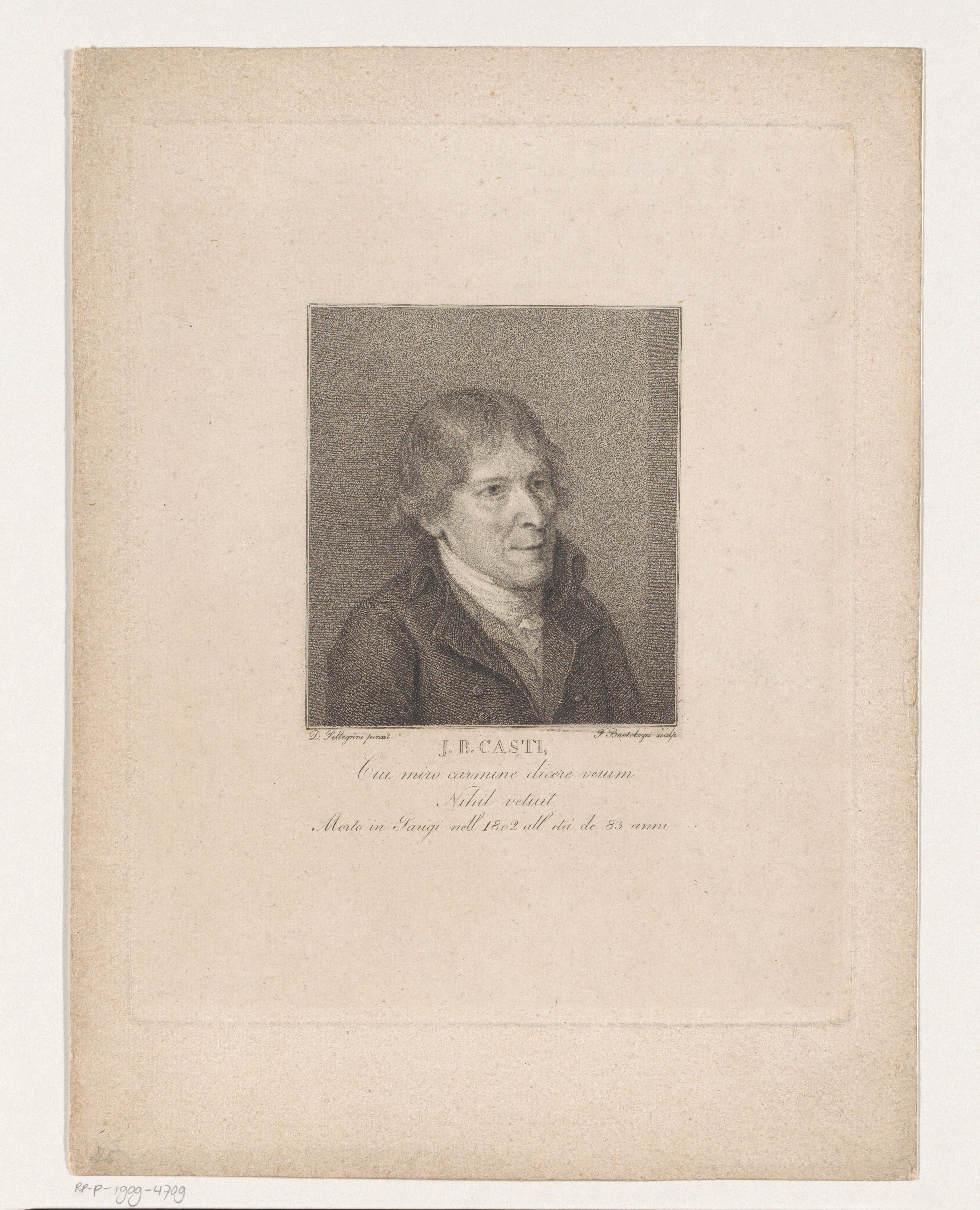 Portret van Giovanni Battista Casti