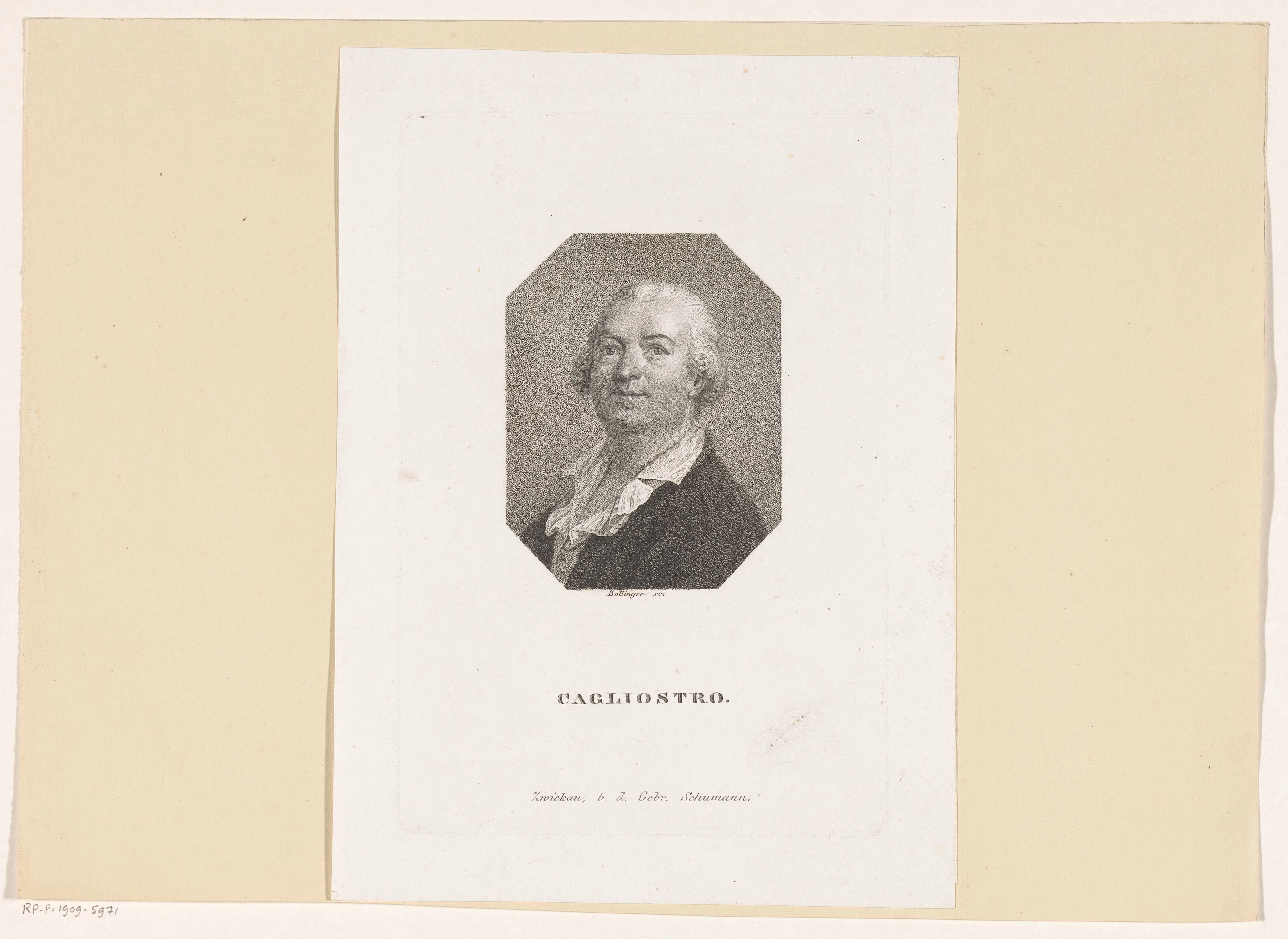 Portret van Alessandro Cagliostro