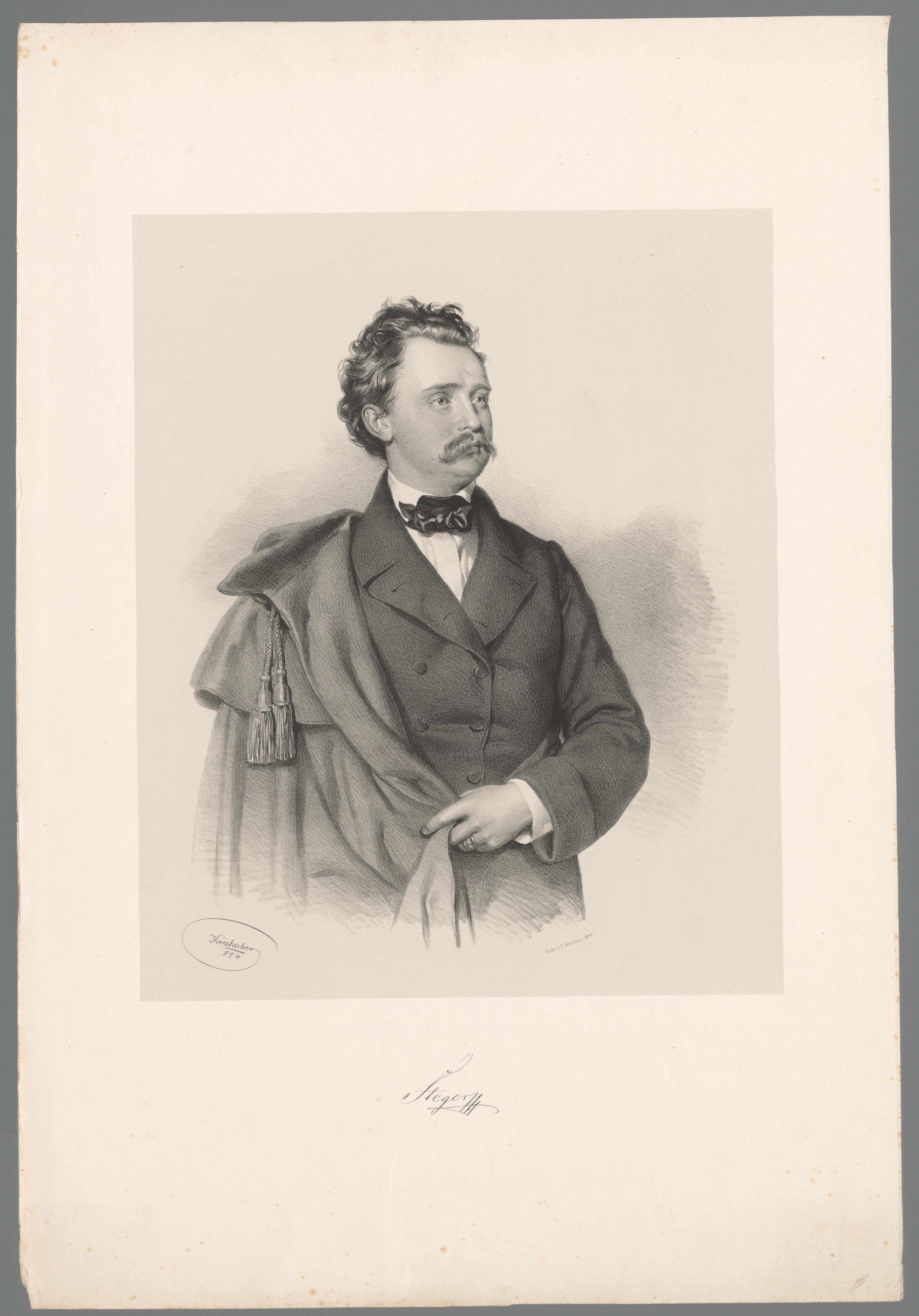 Portret van Franz Steger