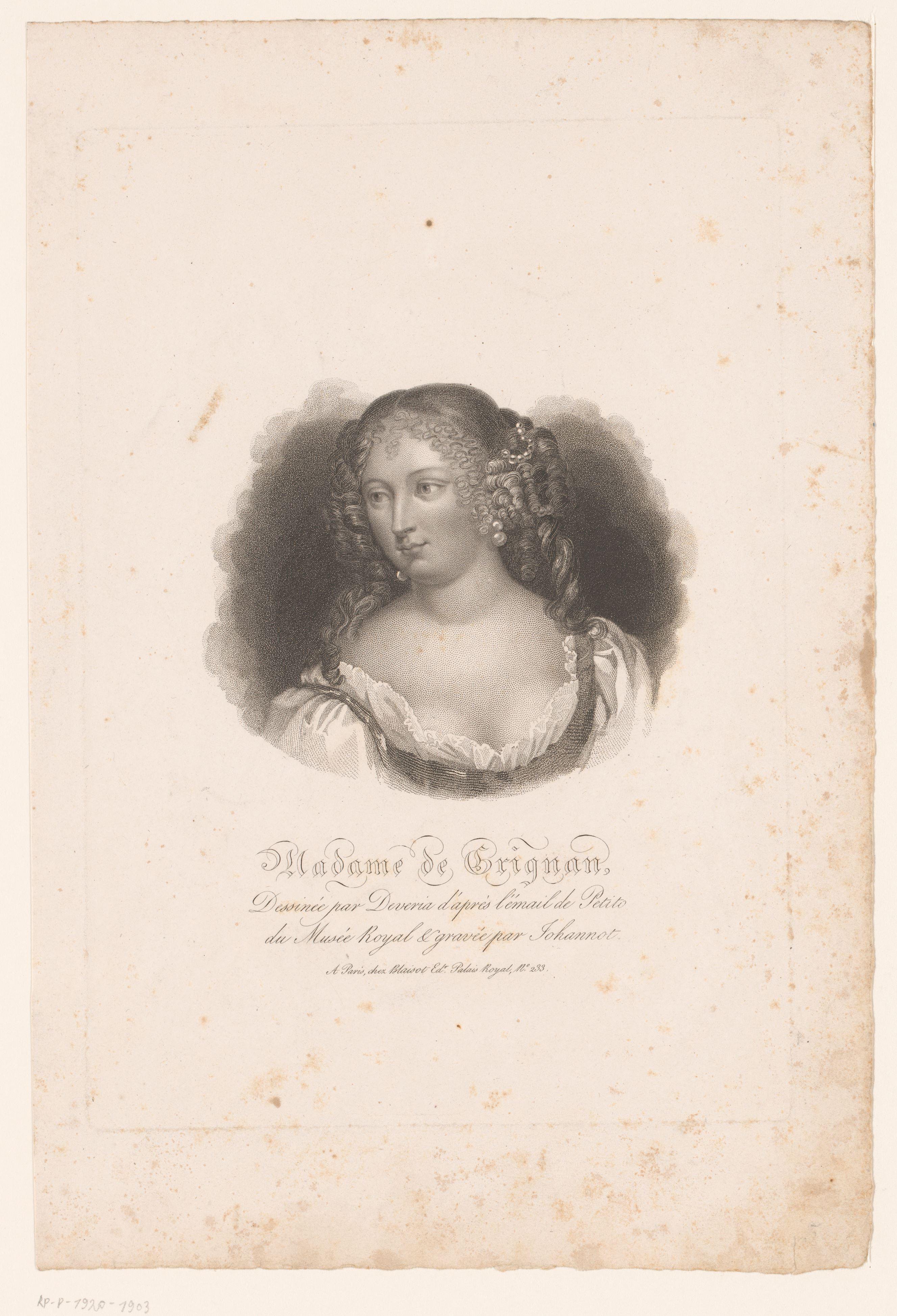 Portret van Françoise de Sévigné