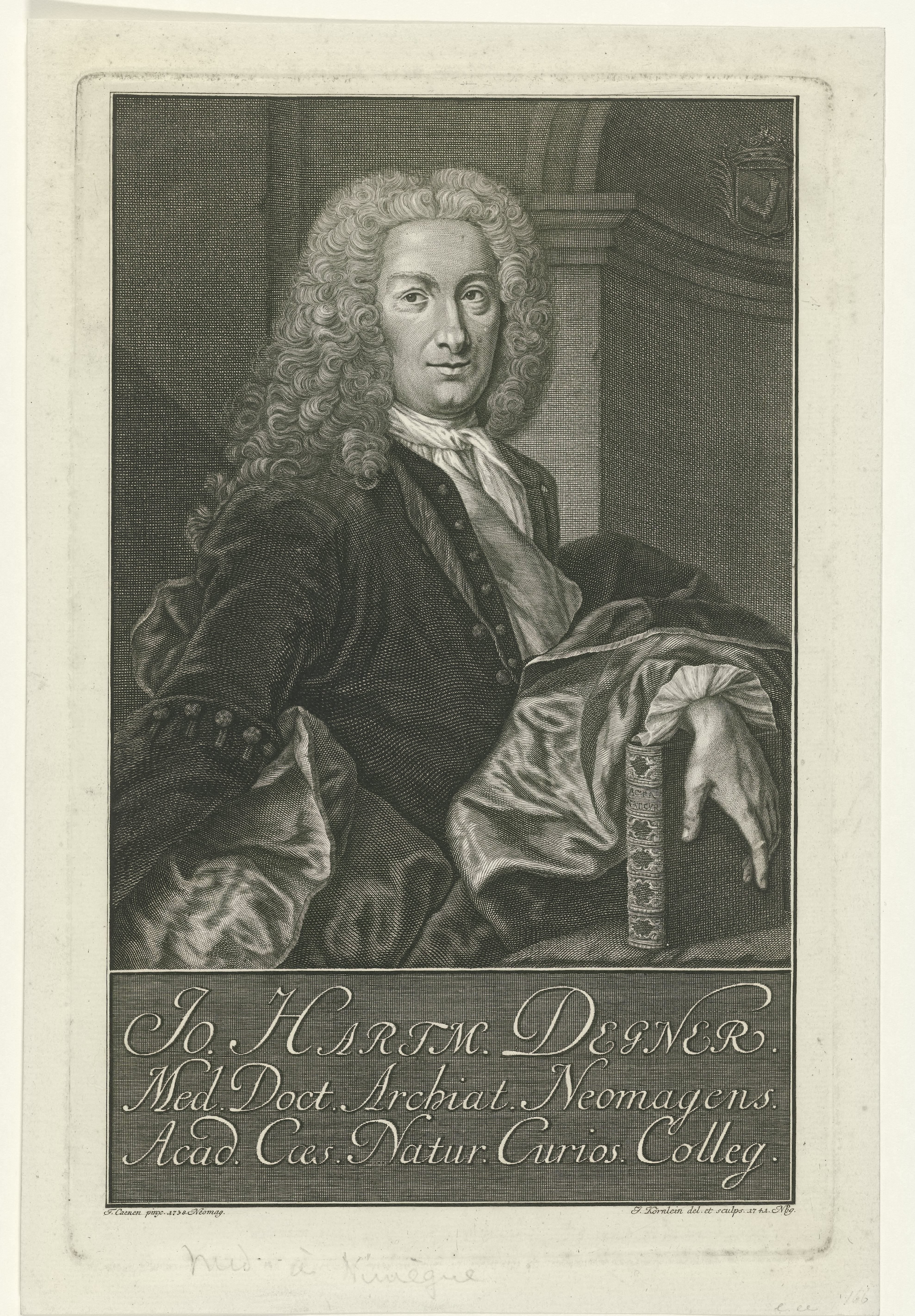 Portret van Jan Hartmann Degner