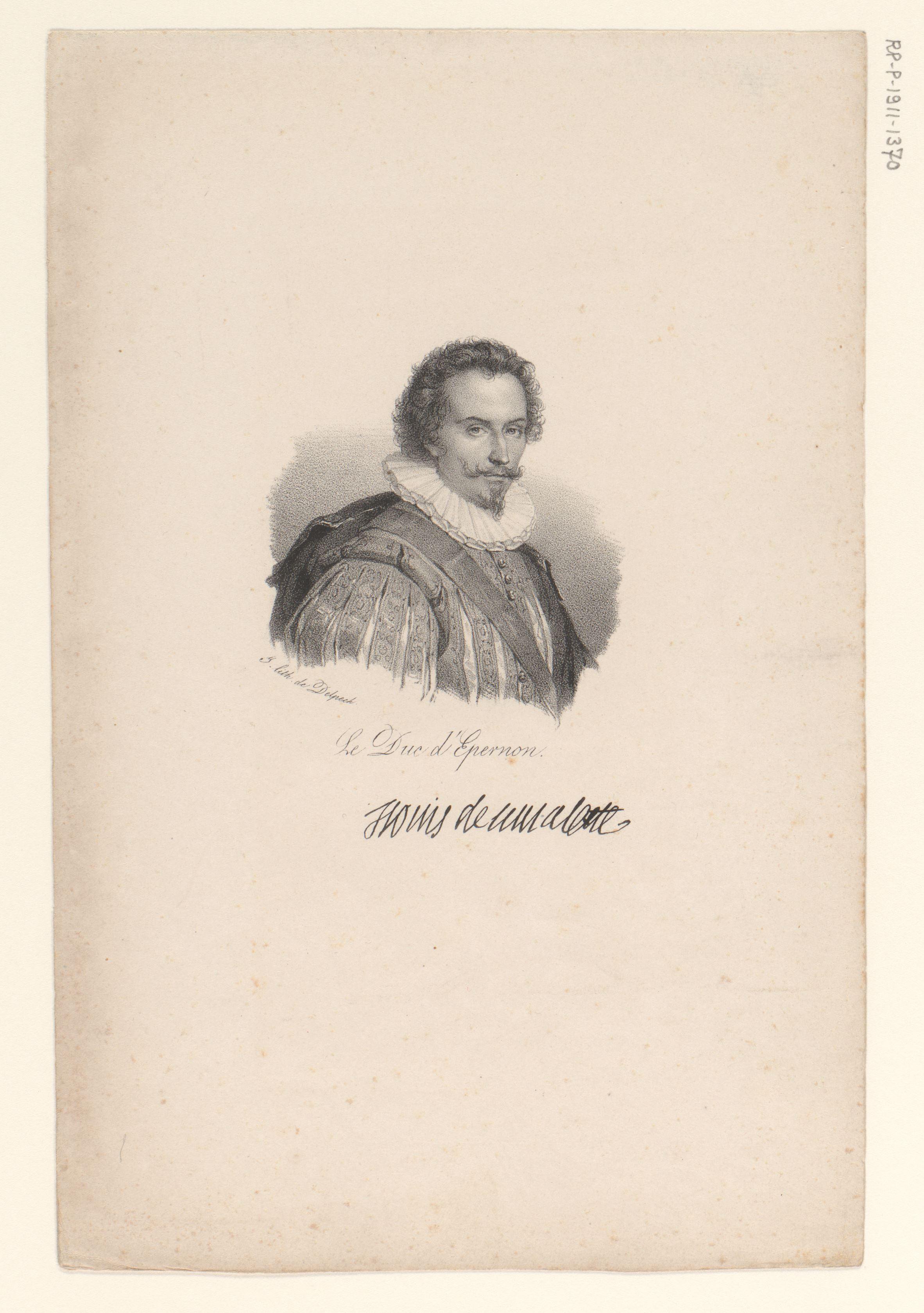 Portret van Jean-Louis de Nogaret de La Valette
