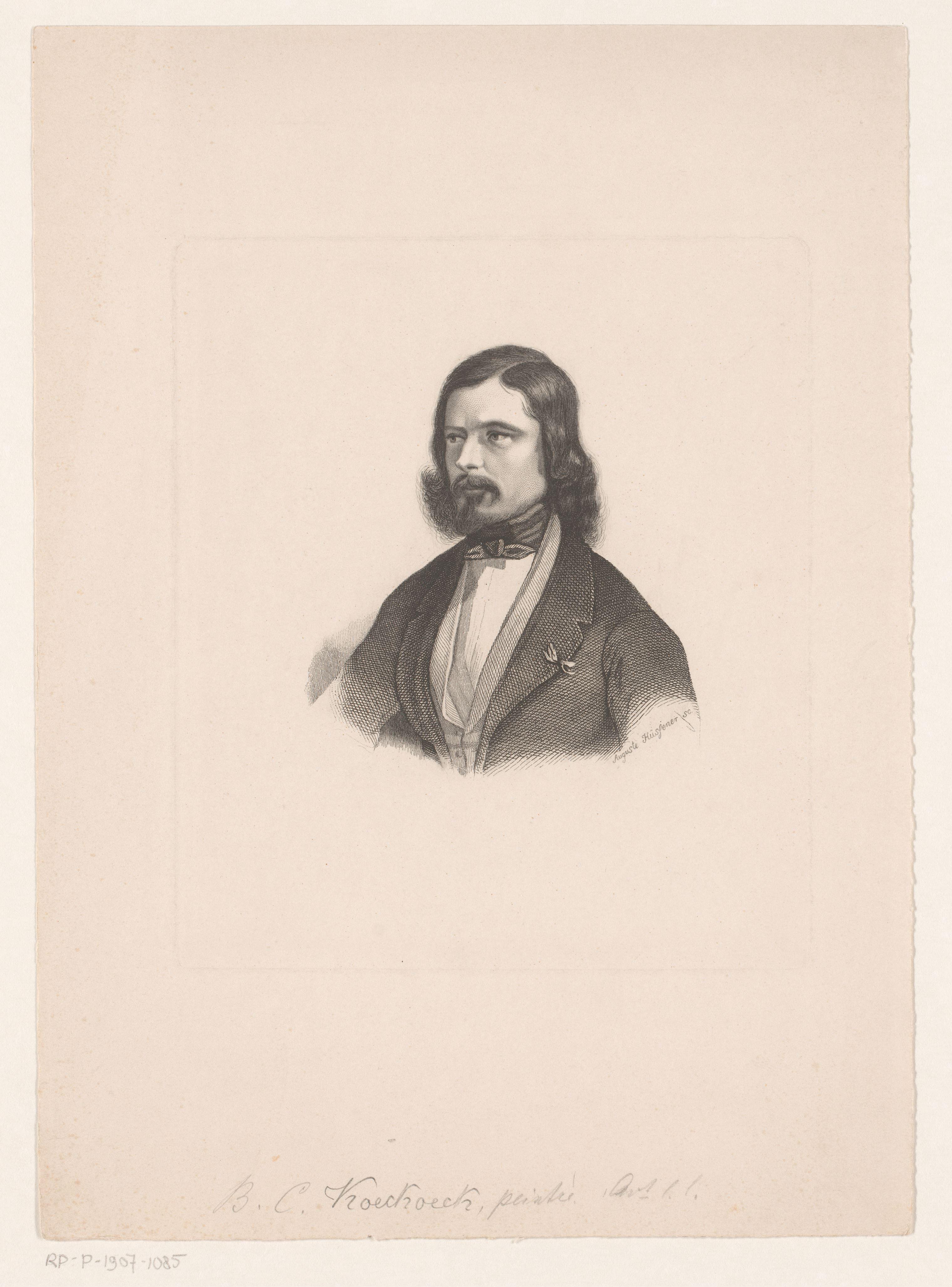 Portret van Barend Cornelis Koekkoek