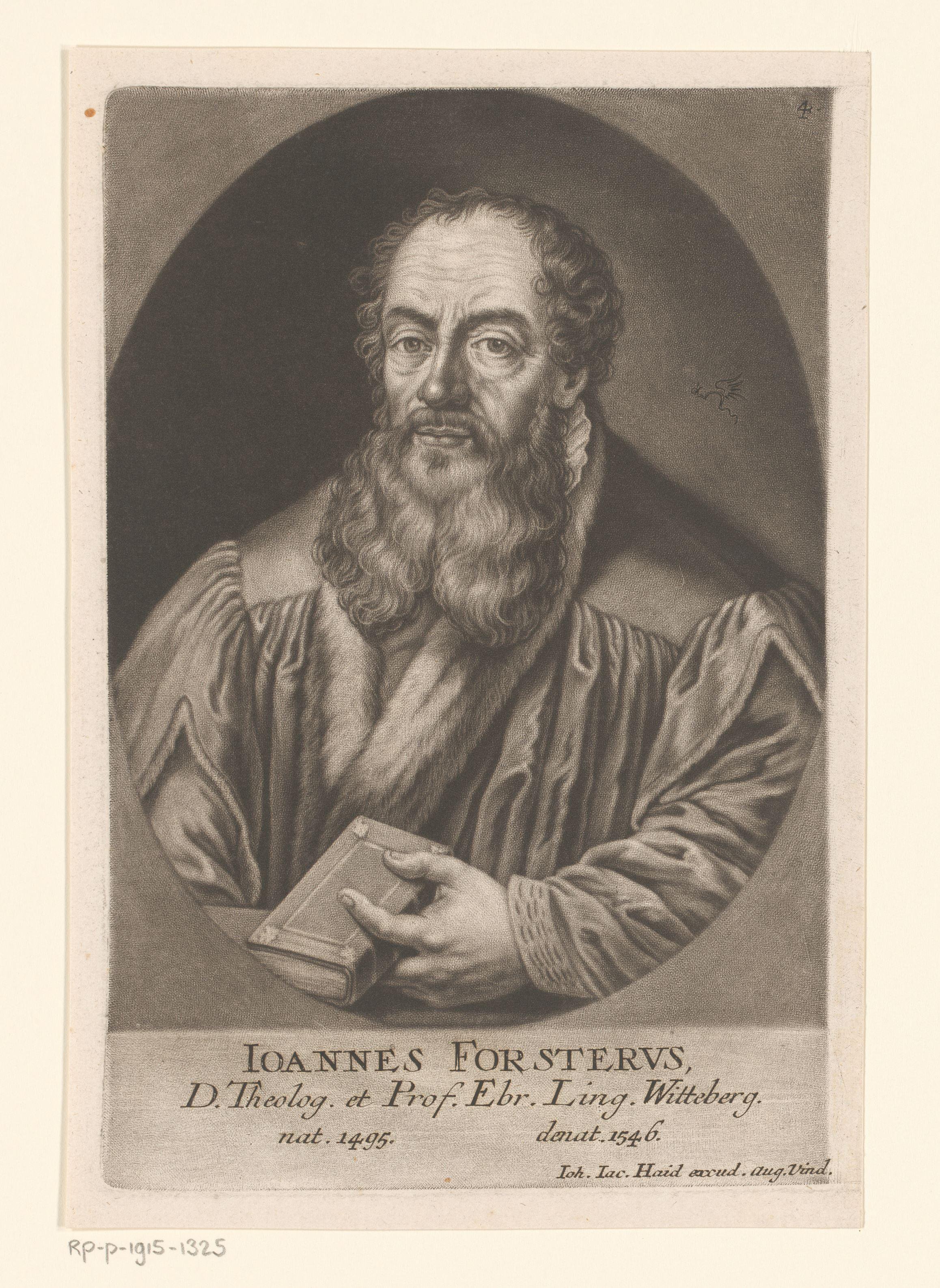 Portret van Johann Forster