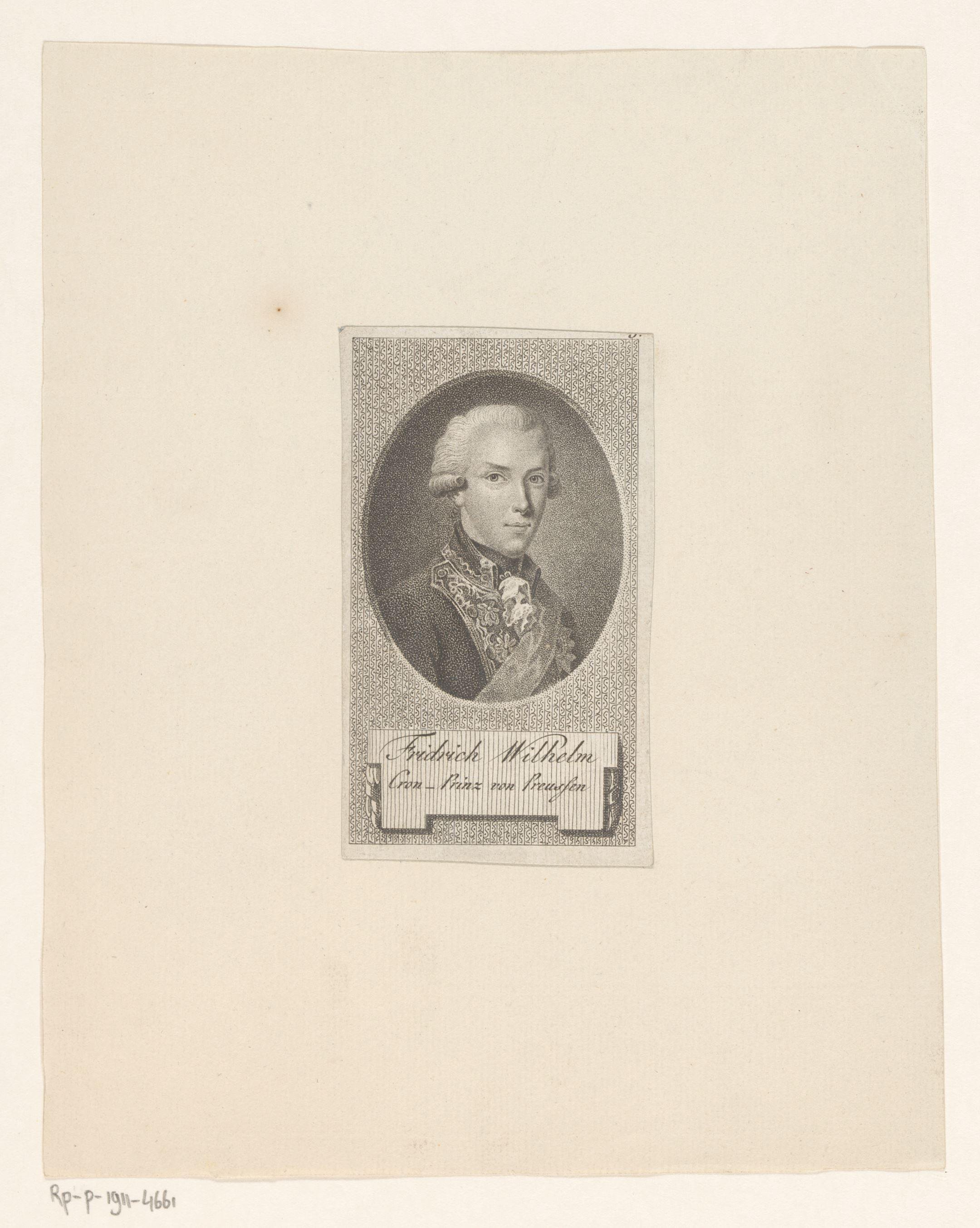 Portret van Friedrich Wilhelm van Pruisen