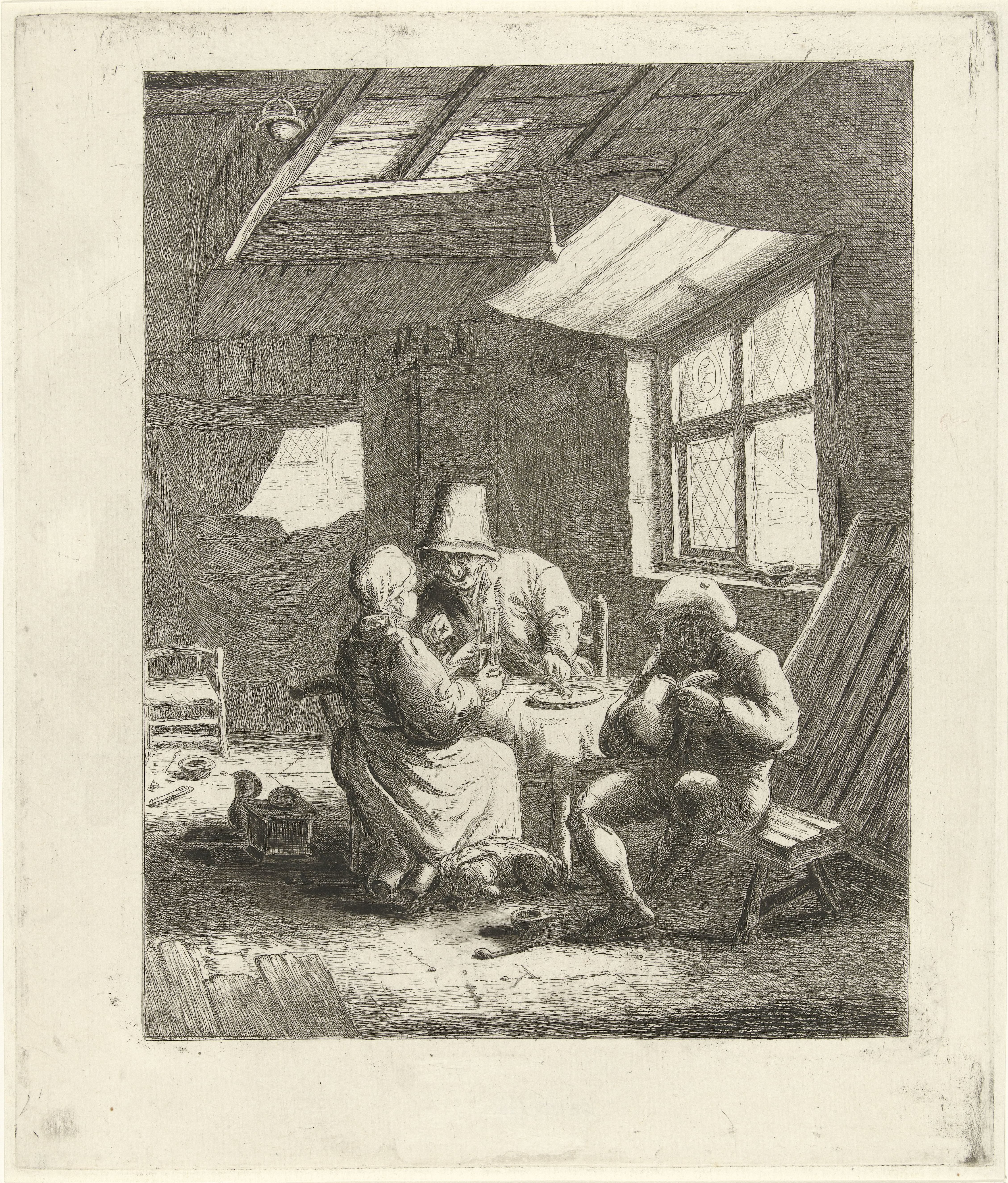 Boereninterieur (eerste versie)