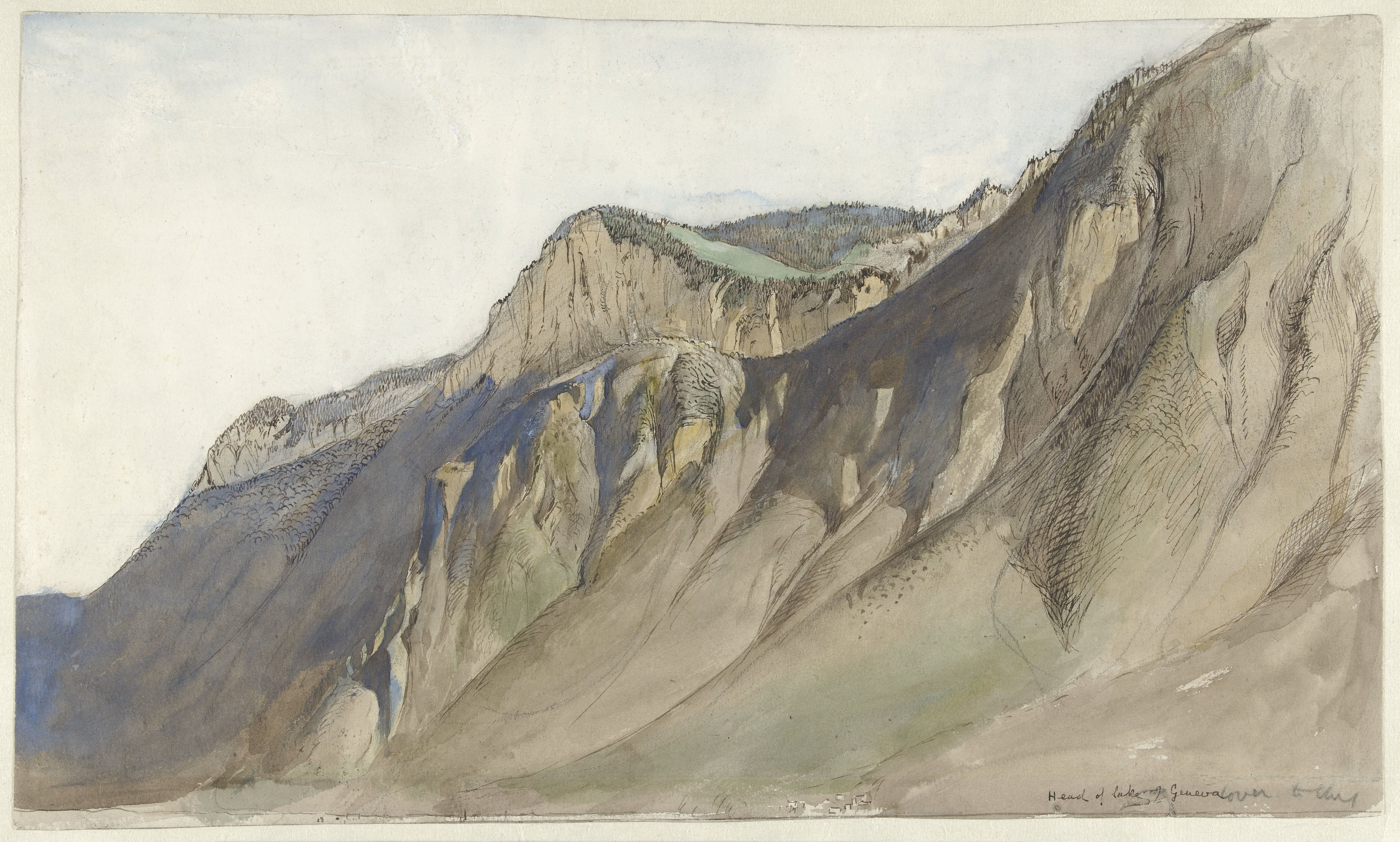 Bergkam aan het Meer van Genève