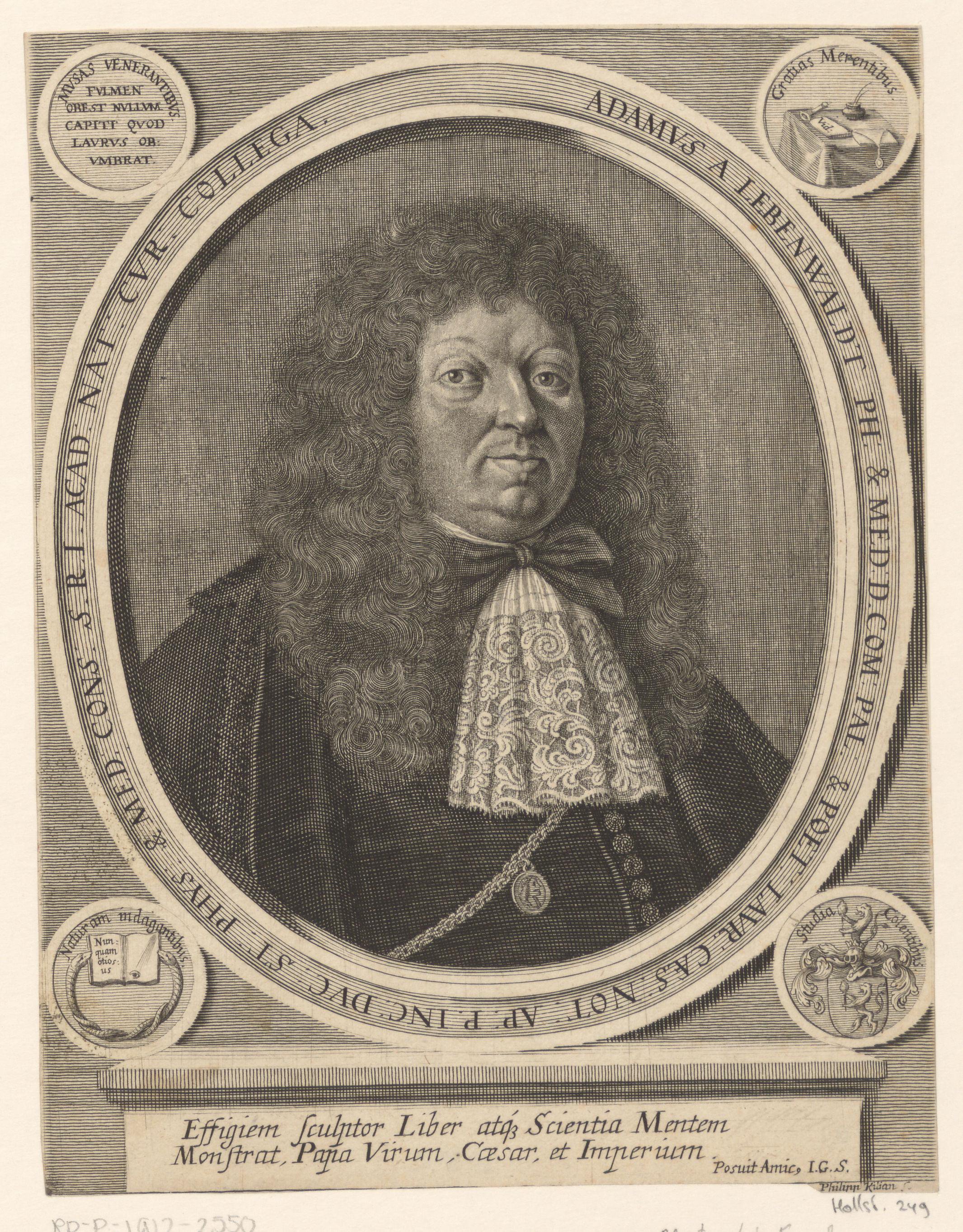 Portret van Adam von Lebenwaldt