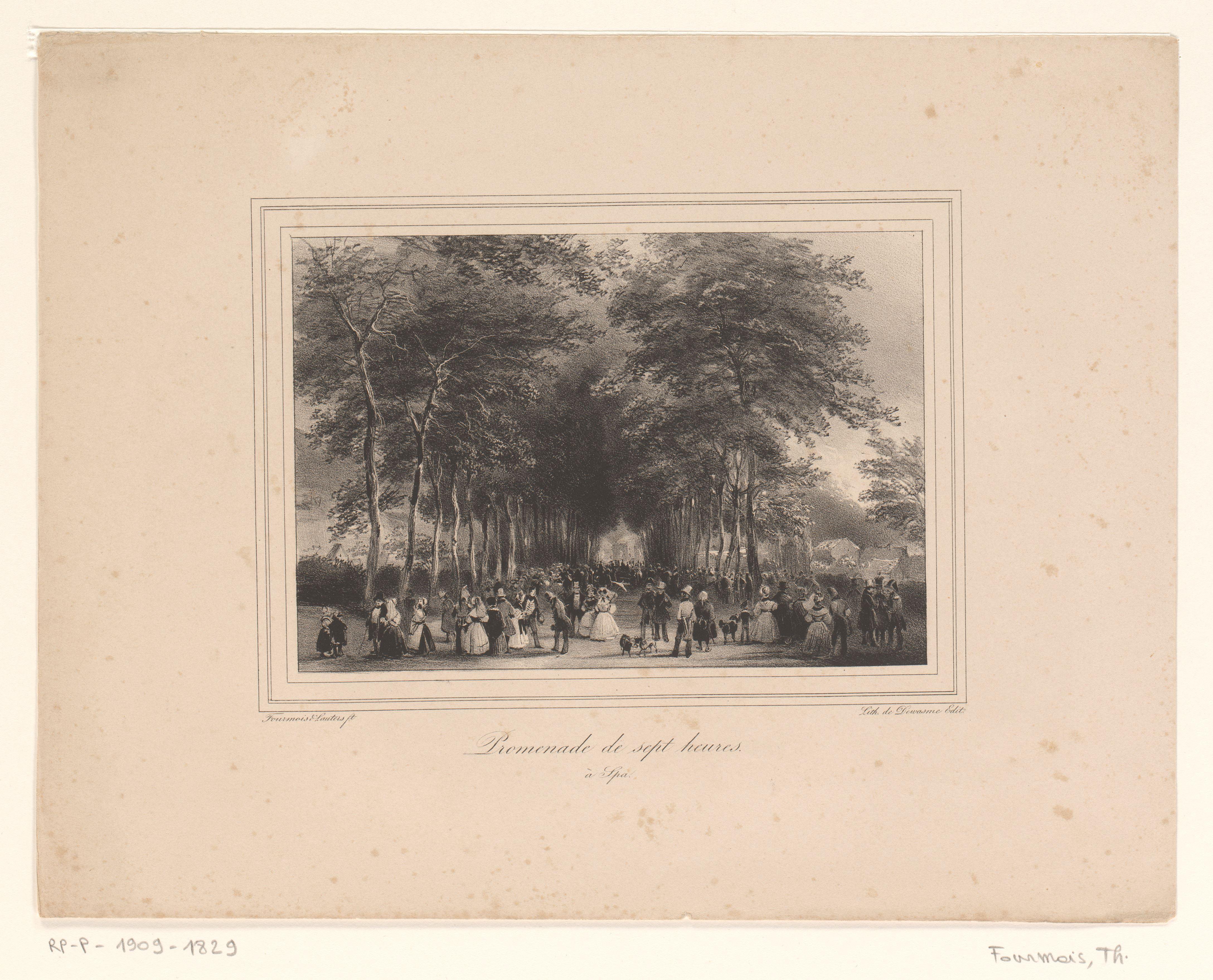 Gezicht op de Promenade te Spa