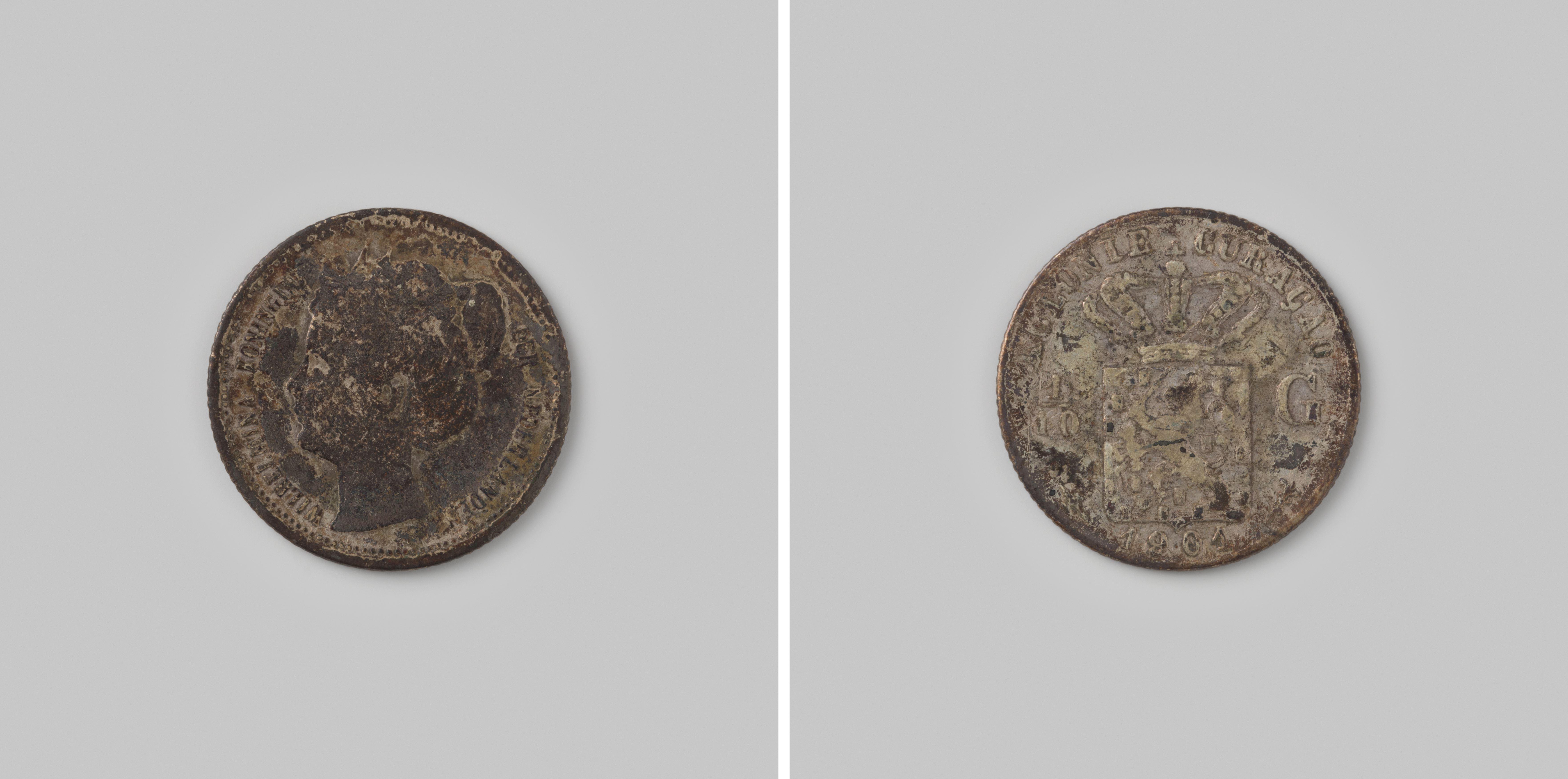1/10 gulden van Curacao, 1900