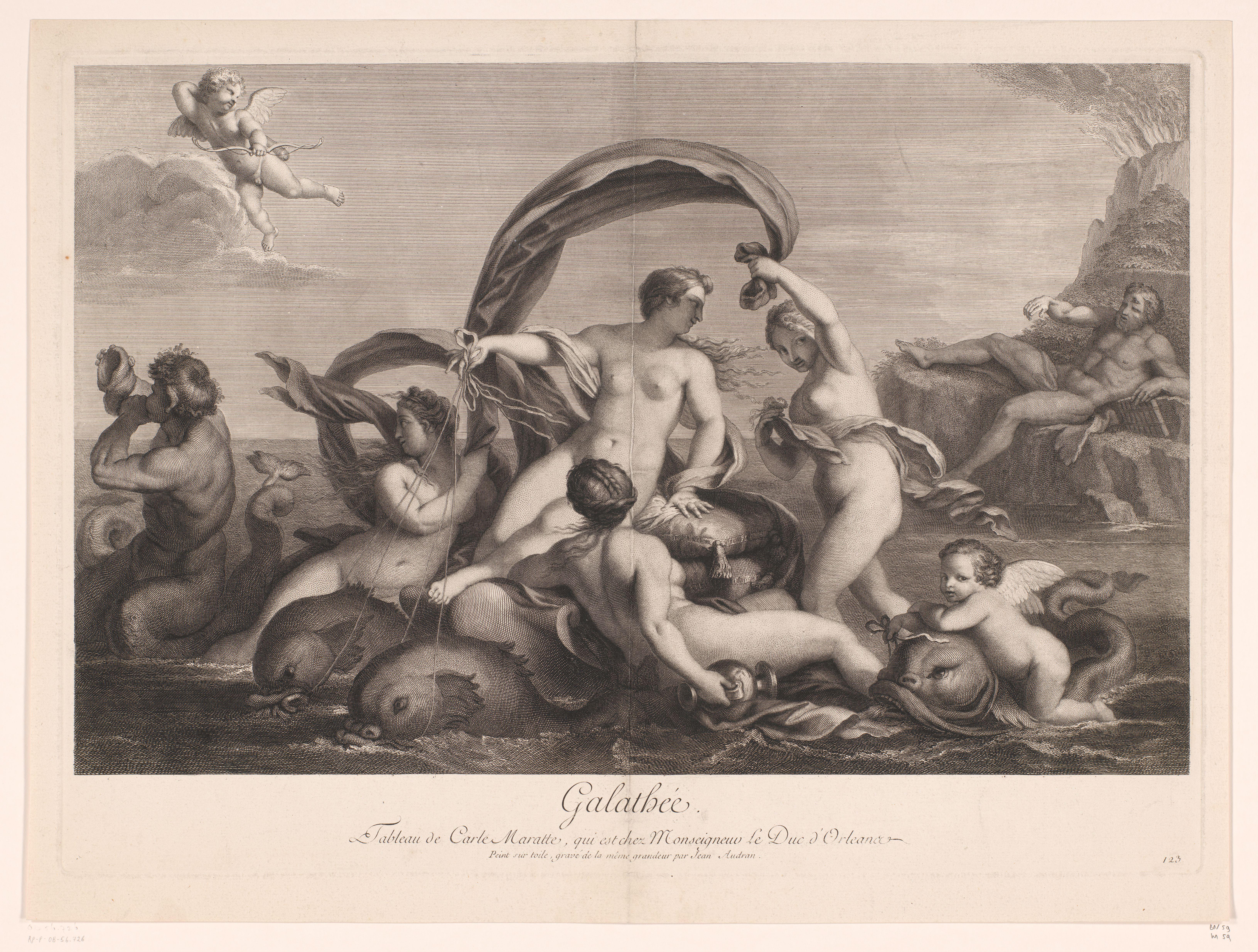 Galatea gadegeslagen door Polyphemus