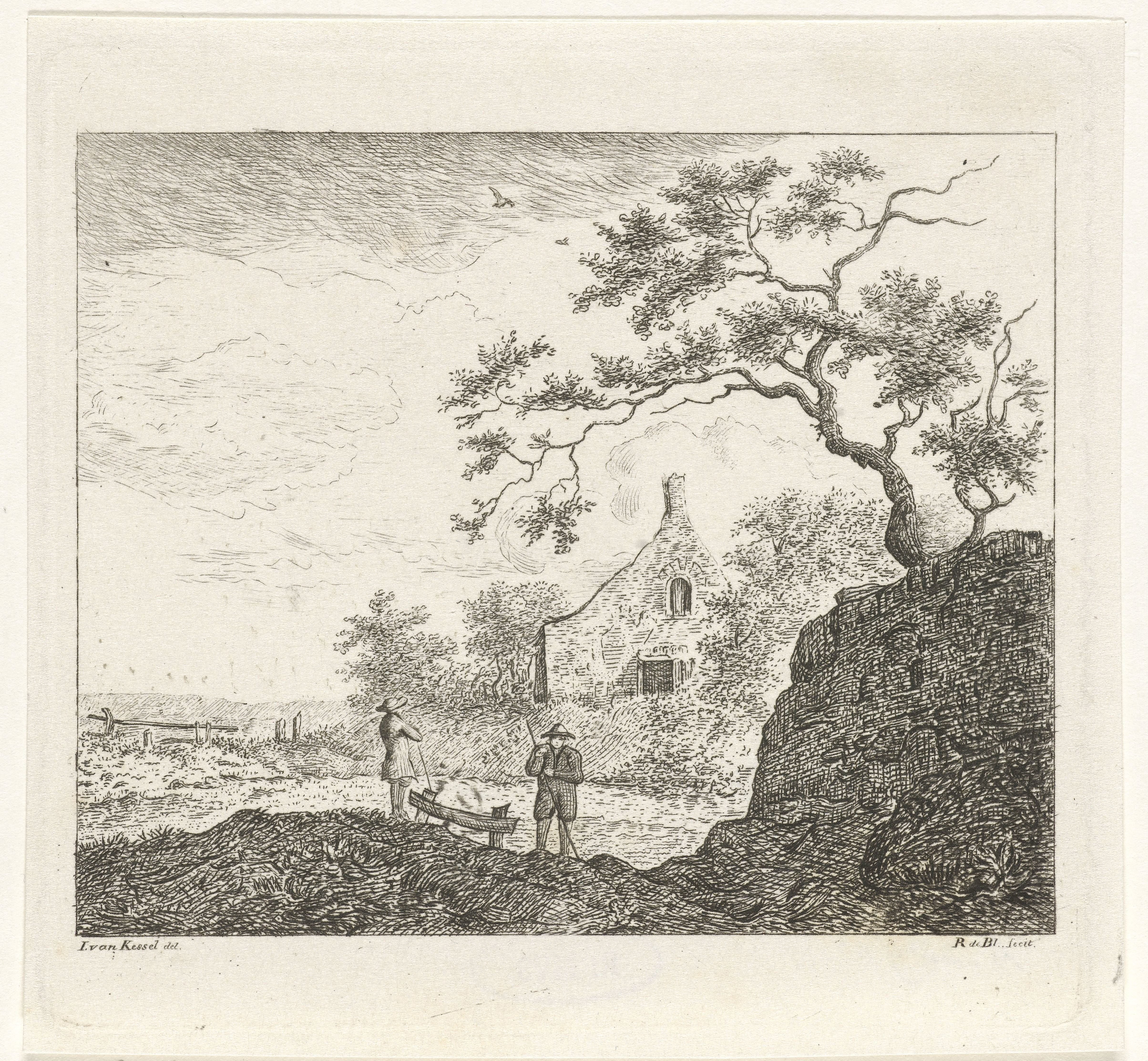 Landschap met figuren