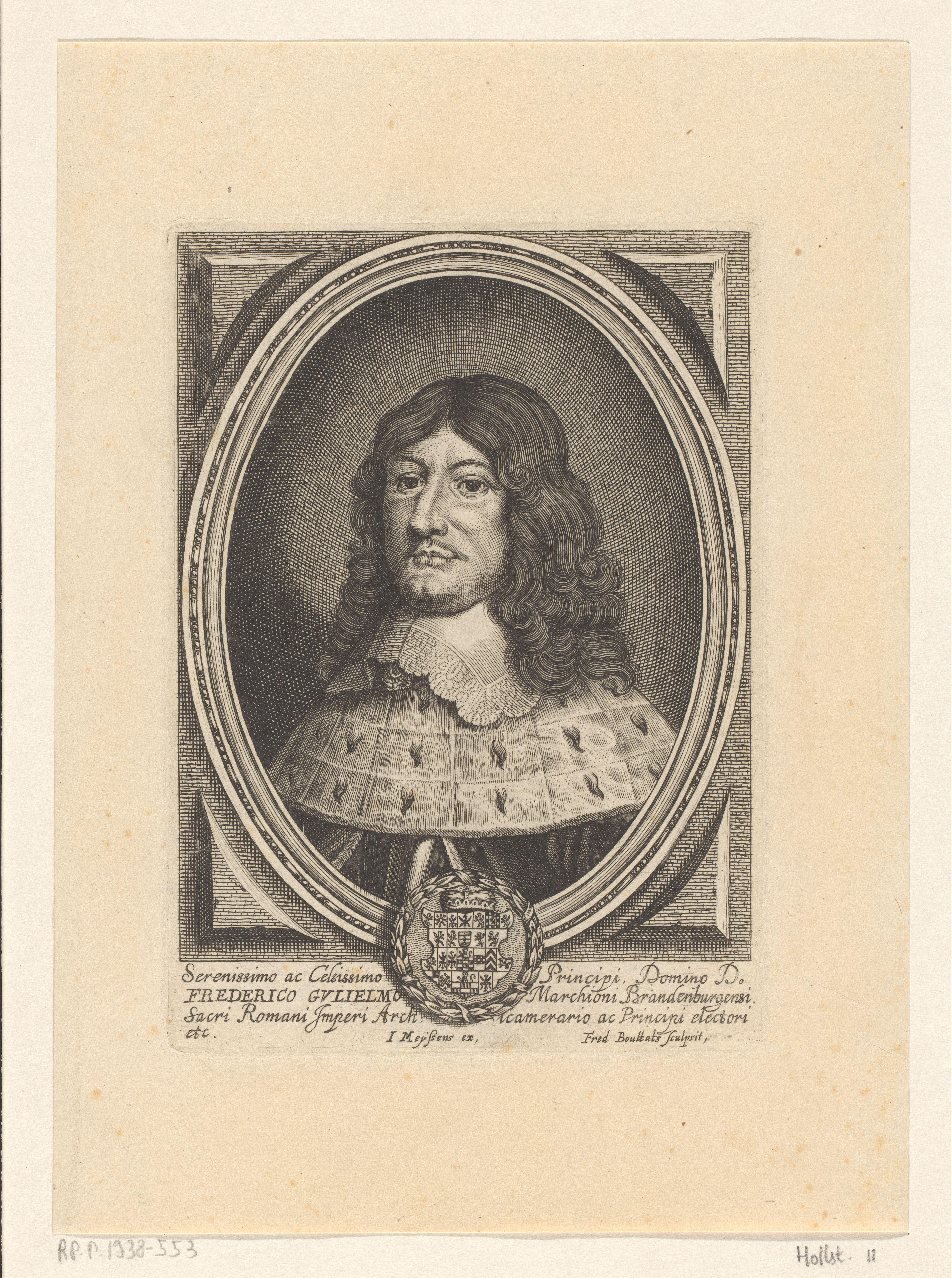 Portret van Frederik Willem van Brandenburg