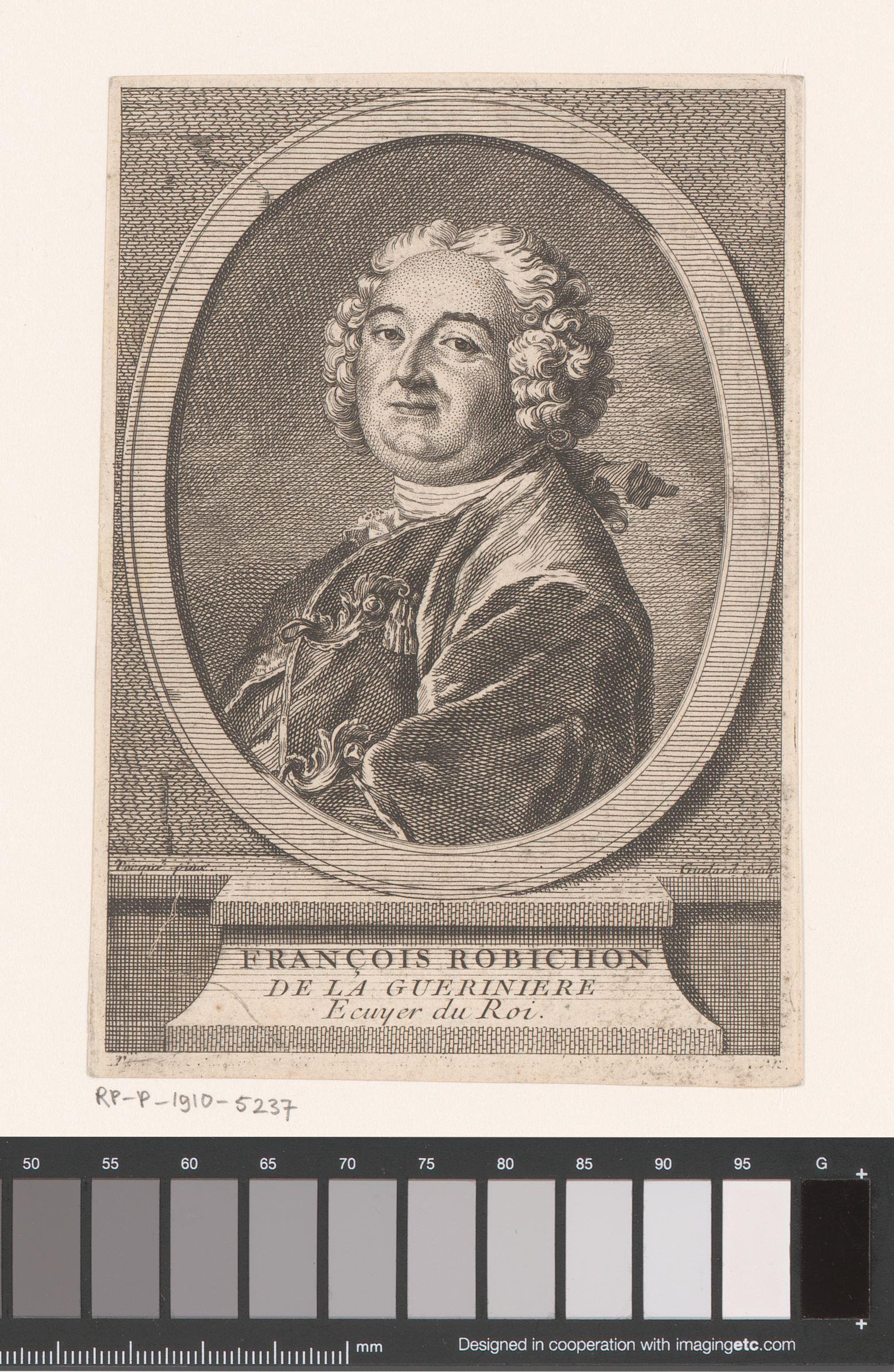 Portret van François Robichon de la Guérinière