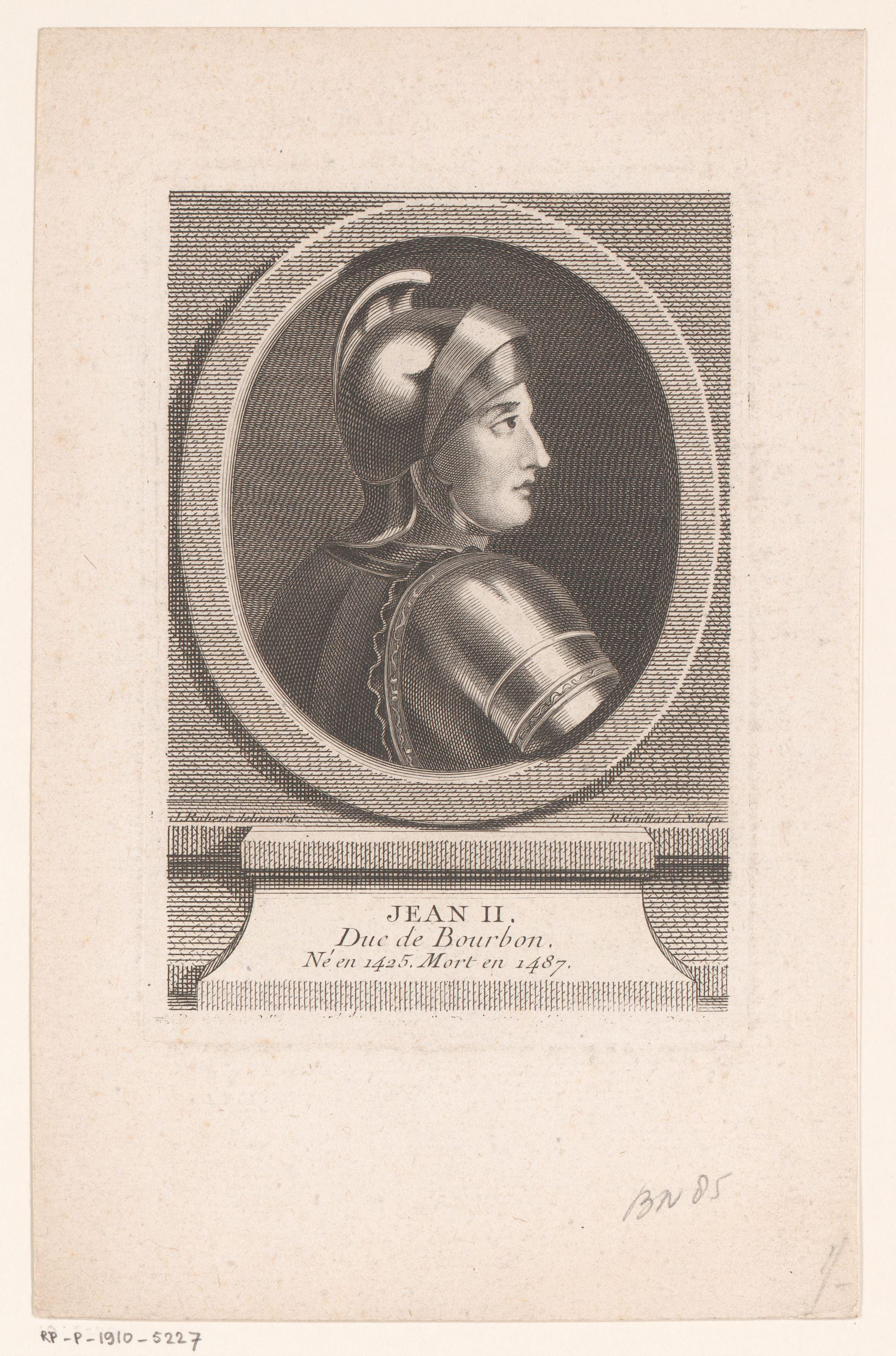 Portret van Jan II van Bourbon