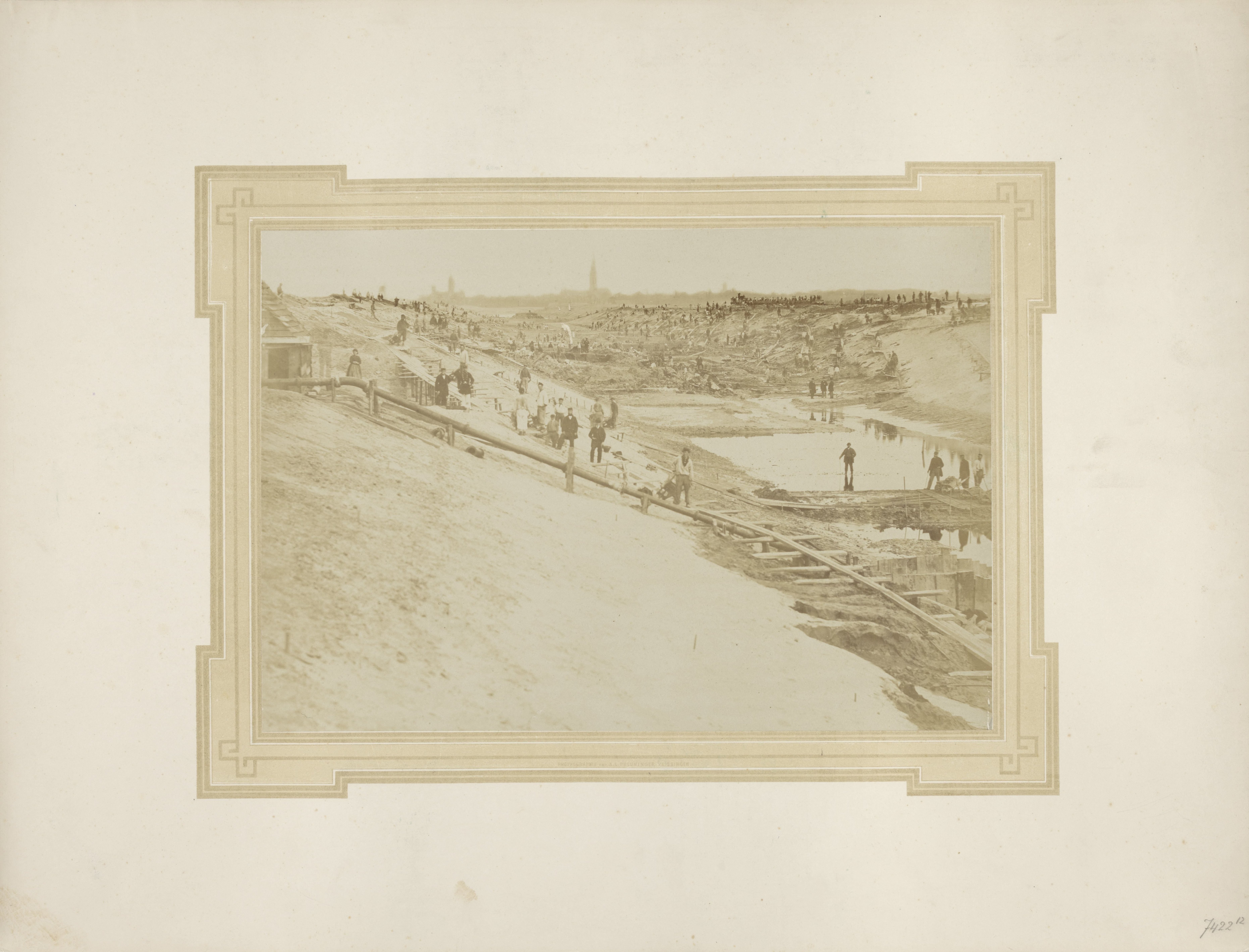 Het graven van het kanaal door Walcheren bij de Grote Abeele
