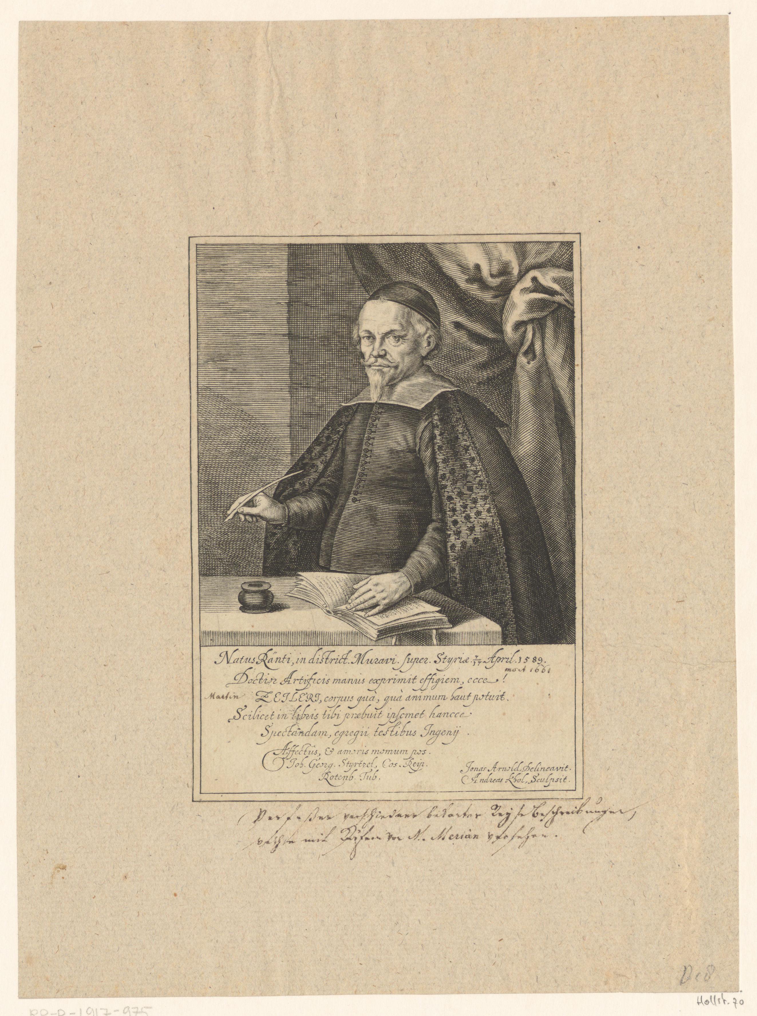 Portret van Martin Zeiller