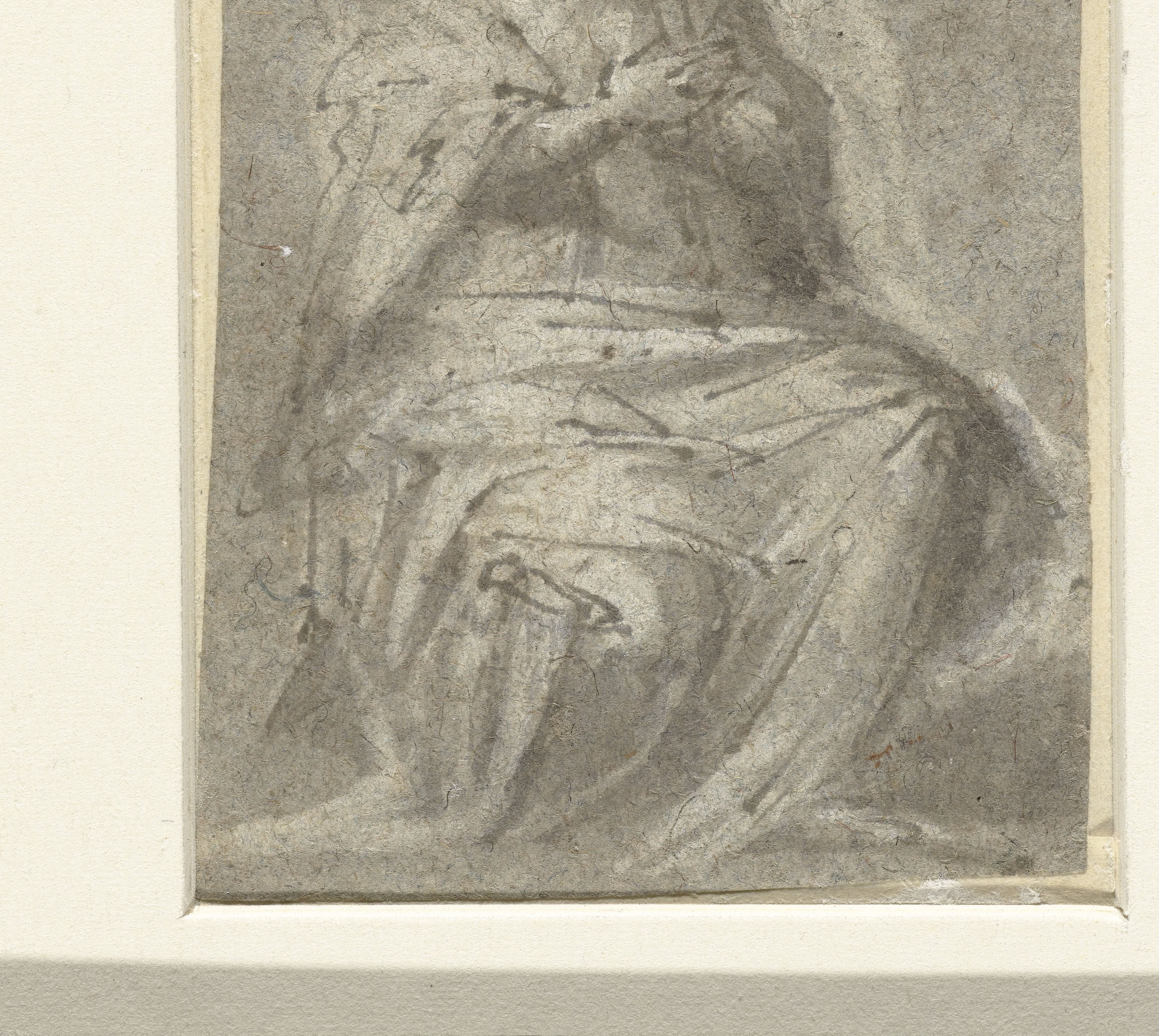 Zittende vrouw