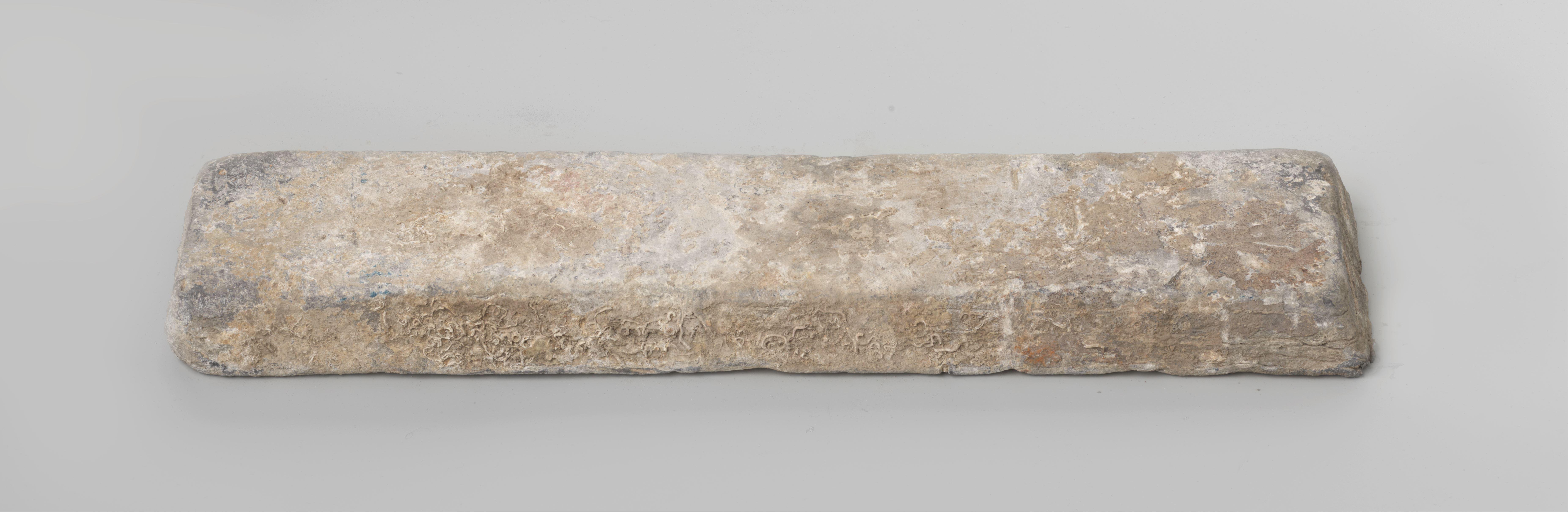 Lead ingot used as ballast from the wreck of the Dutch East Indiaman Hollandia