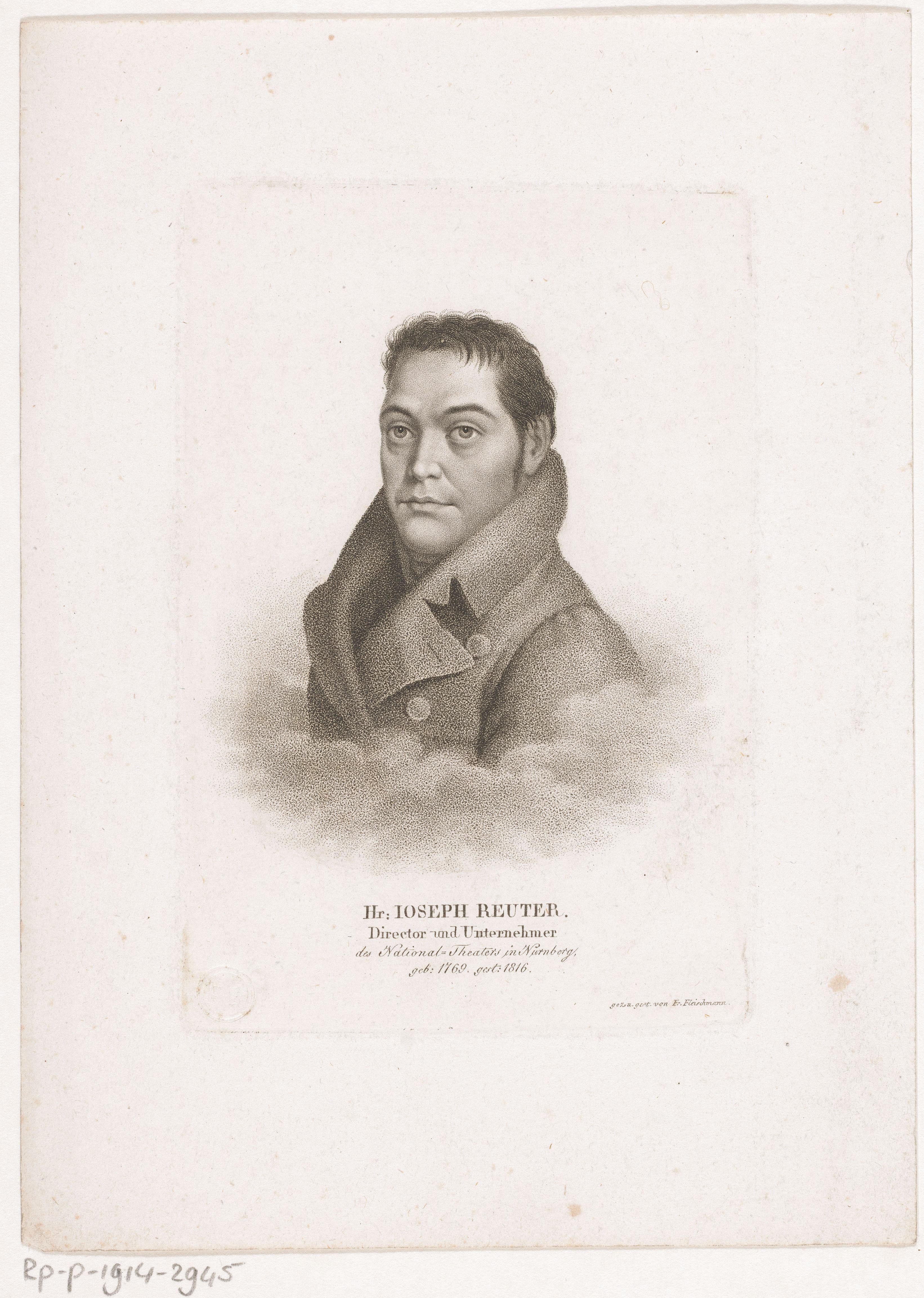 Portret van Joseph Reuter