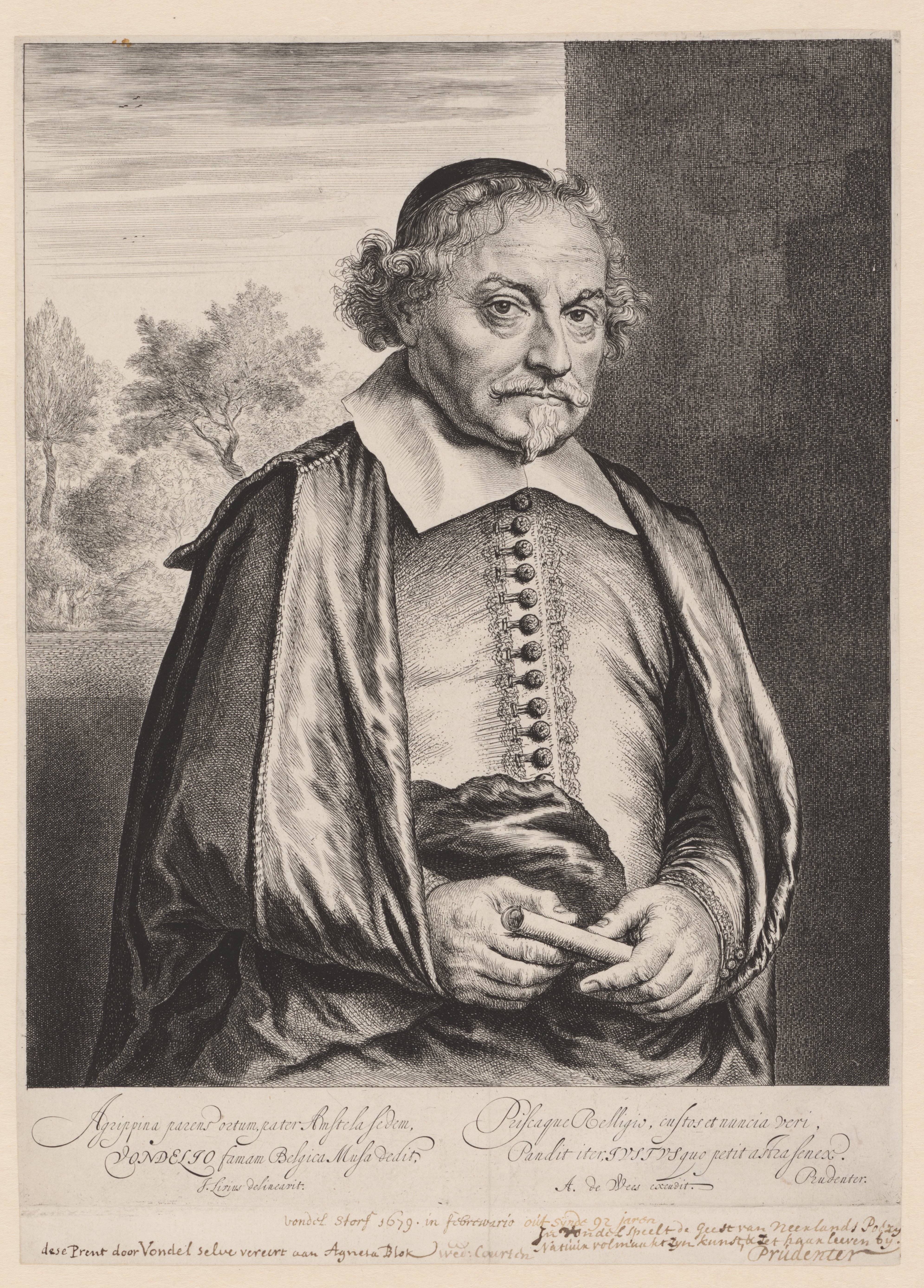 Portret van Joost van den Vondel