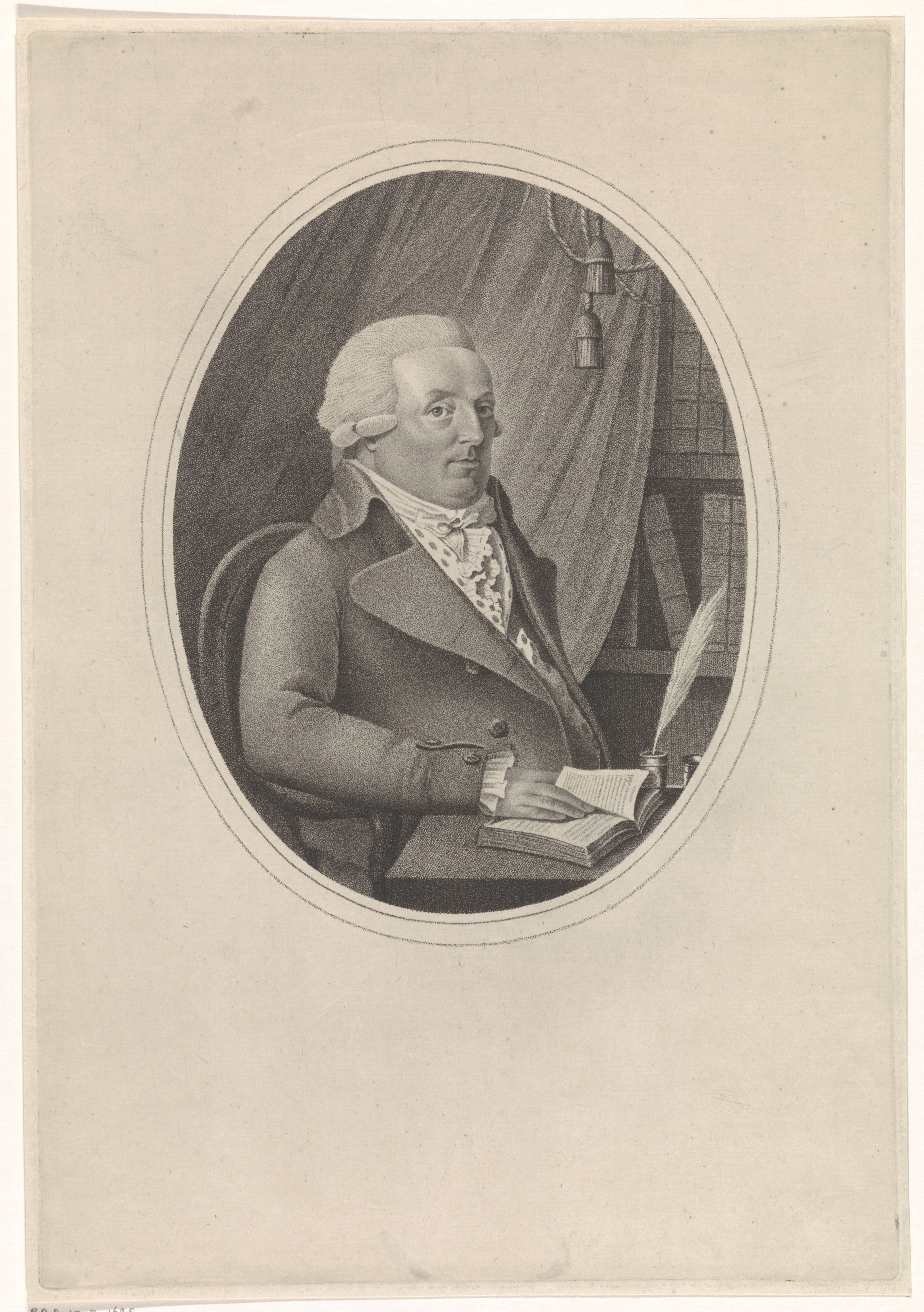 Portret van Jacobus Johannes Schrijver