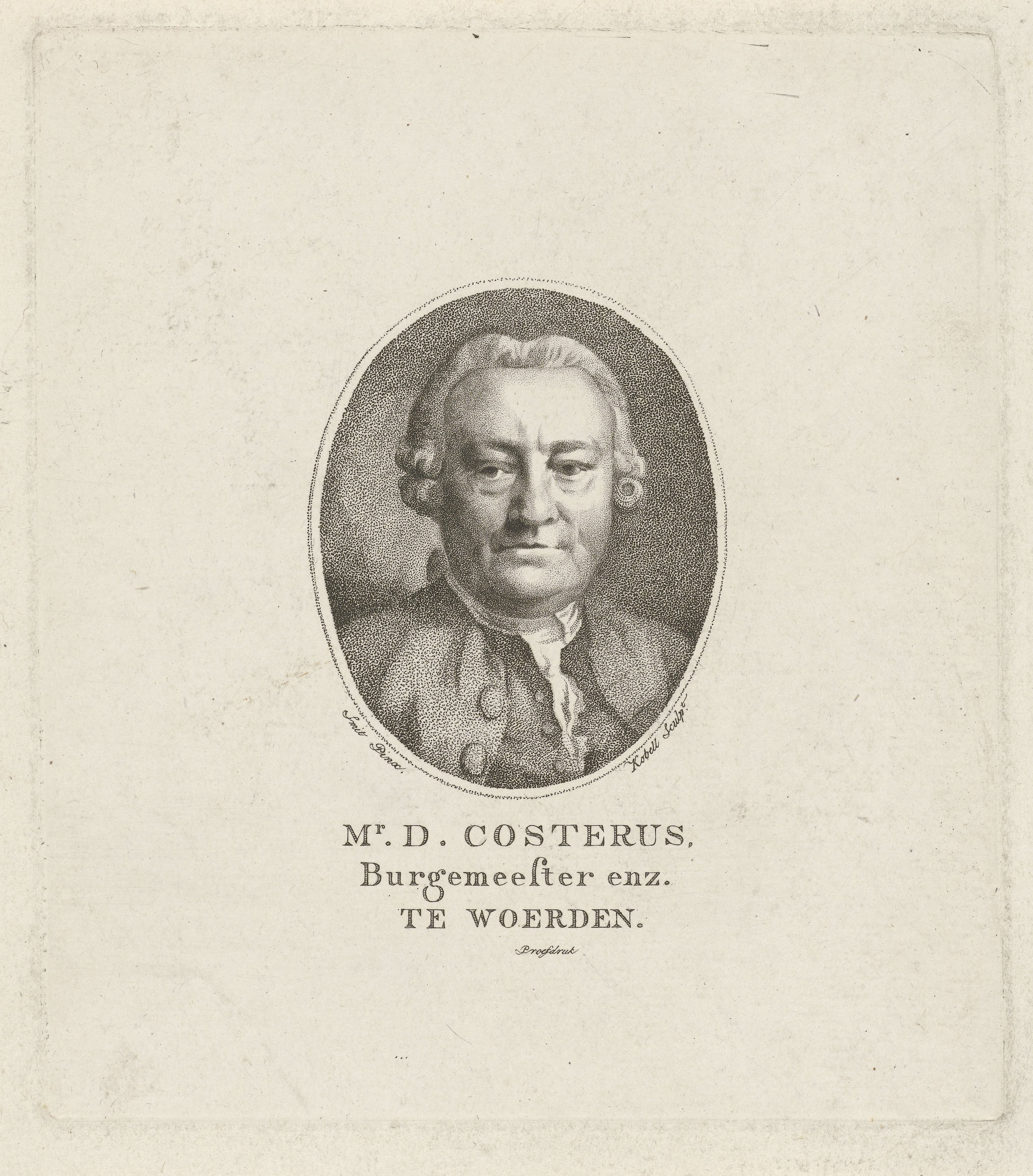 Portret van Dominicus Costerus