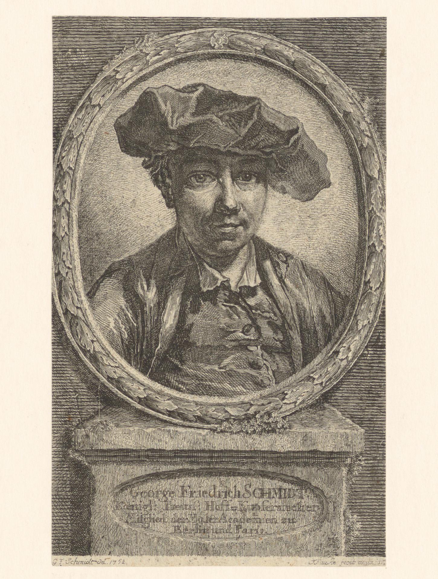 Portret van George Friedrich Schmidt