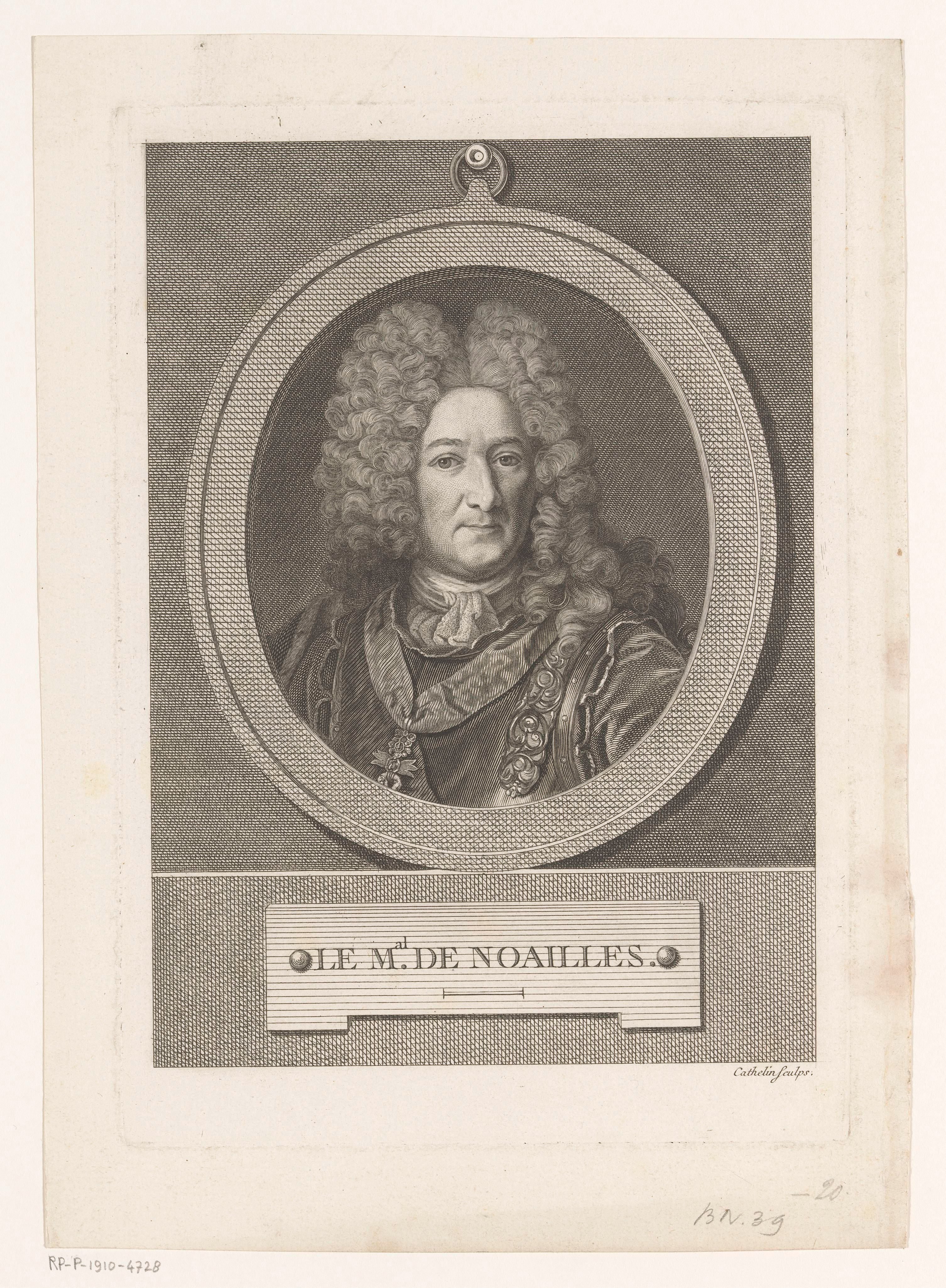 Portret van Anne Jules hertog van Noailles
