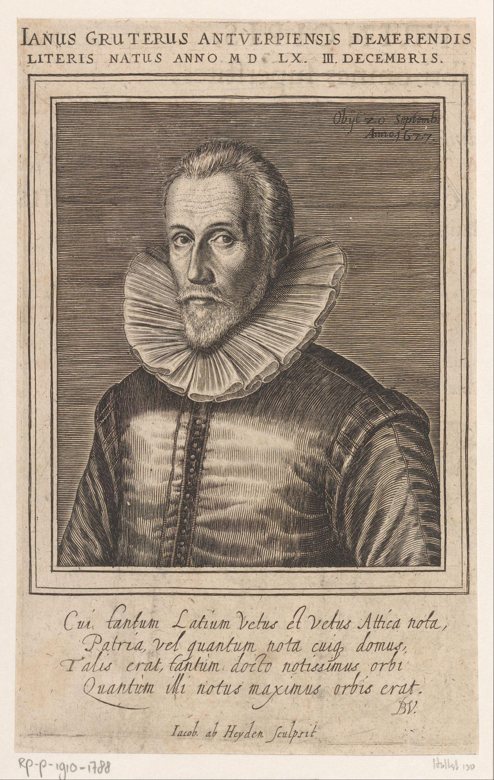 Portret van Janus Gruterus