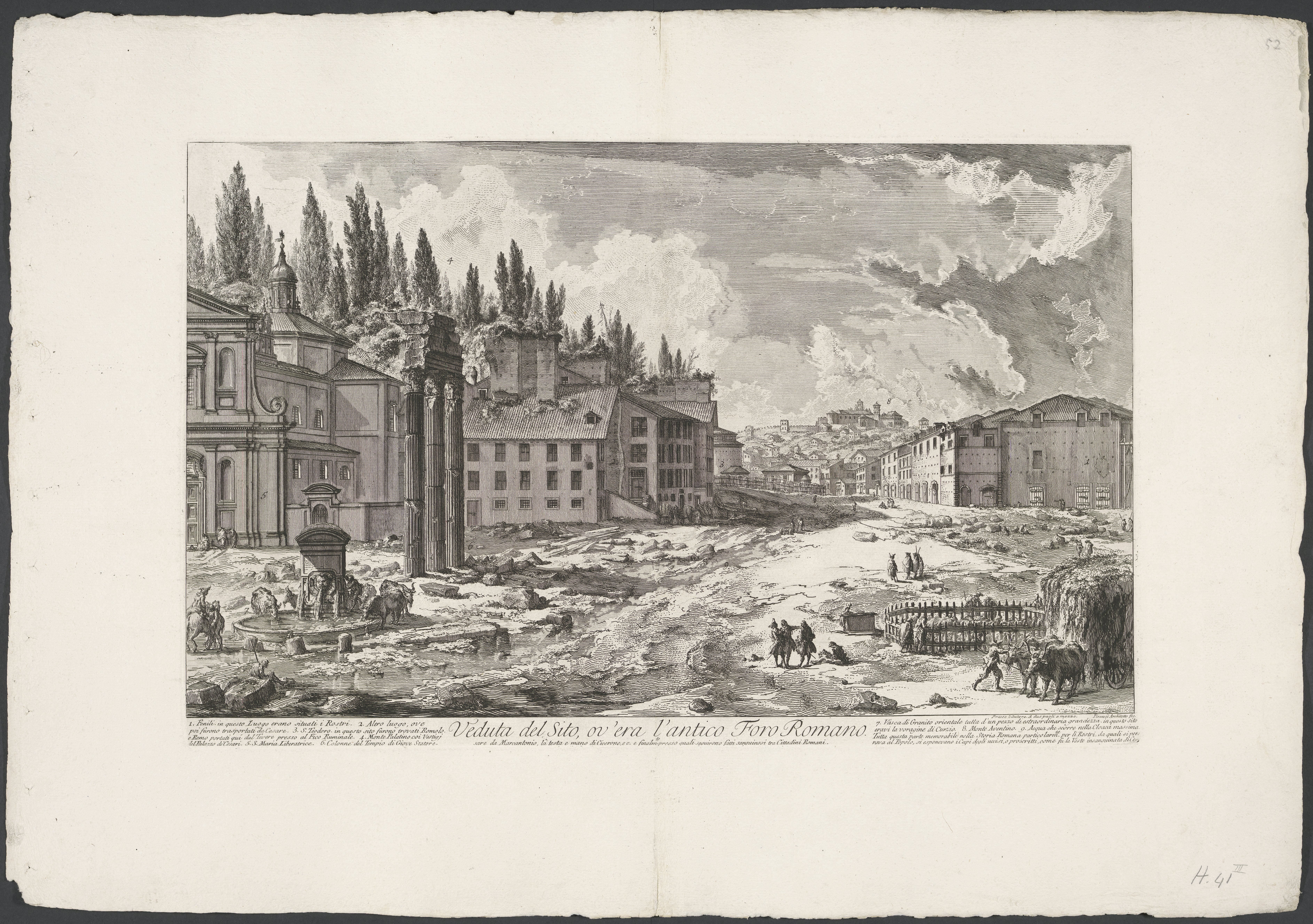 Forum Romanum met de Tempel van Jupiter Stator te Rome